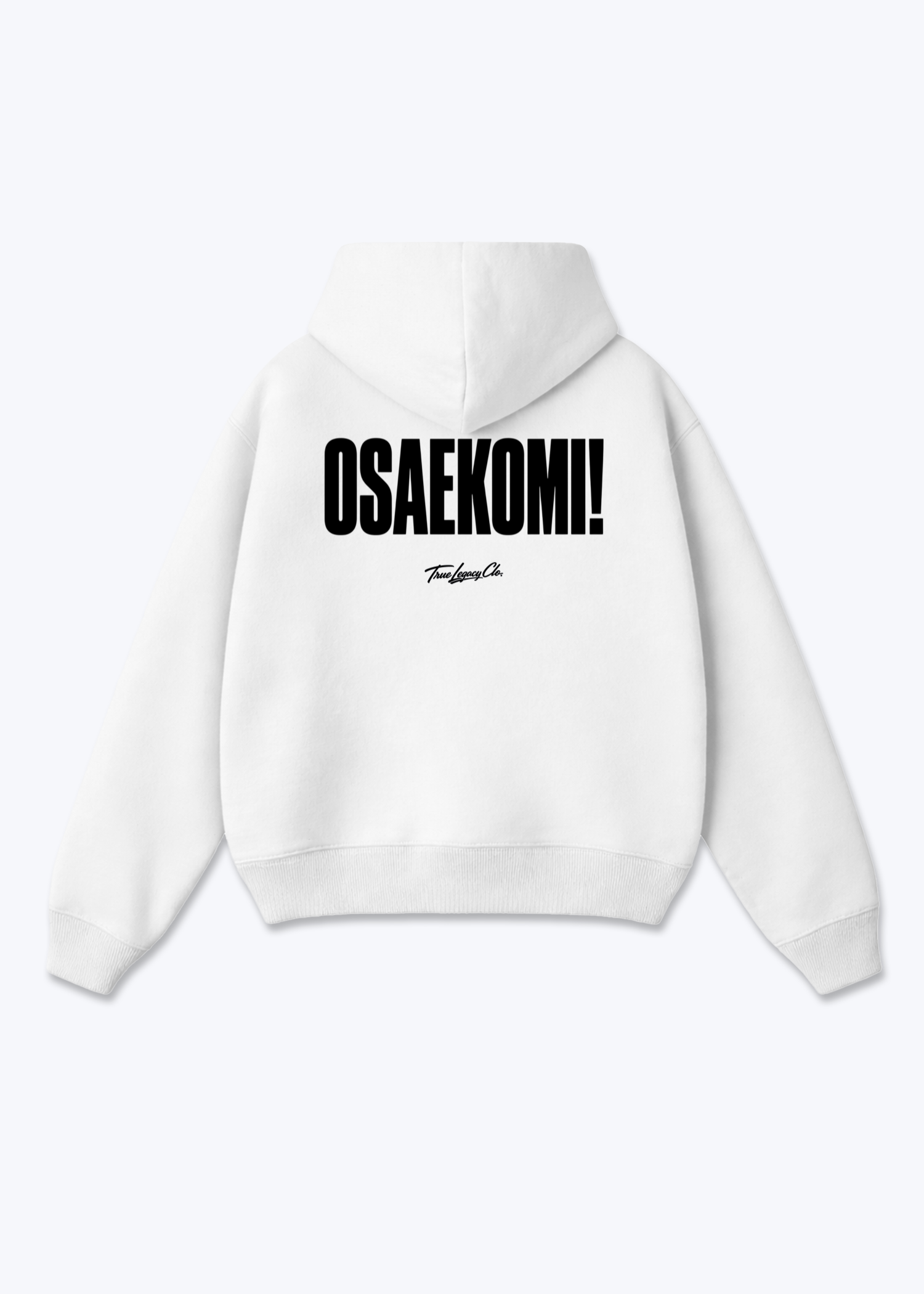 OSAEKOMI - Oversized Hoodie - White Back (Designed)