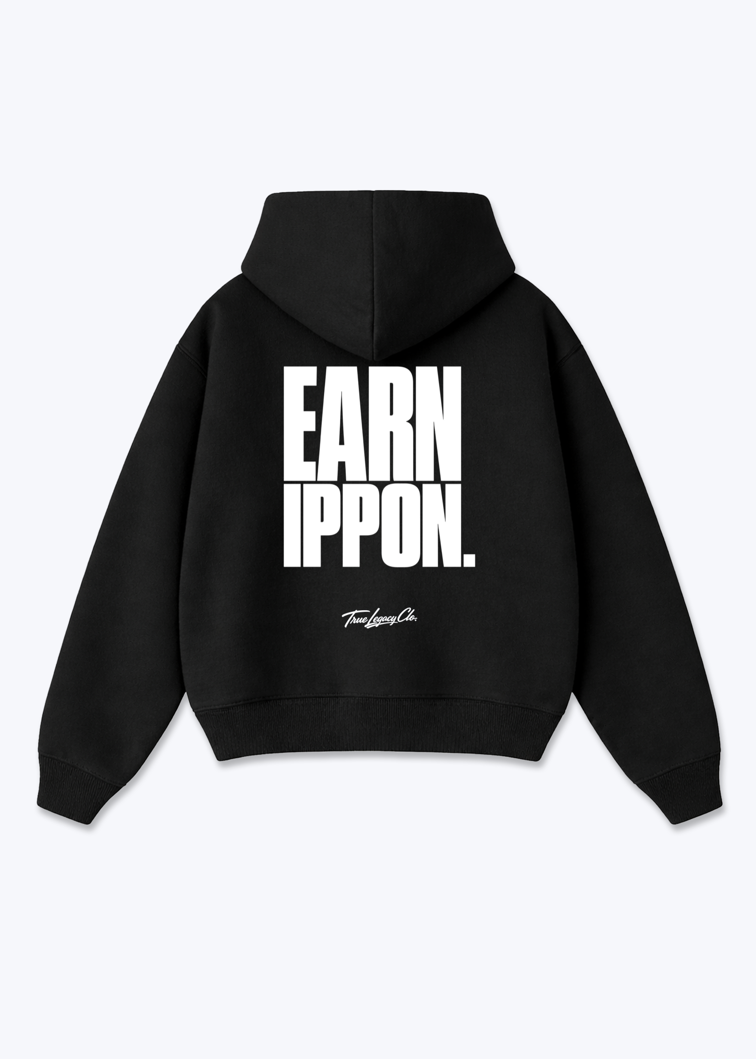 EARN IPPON - Oversized Hoodie - Black Back (Designed)
