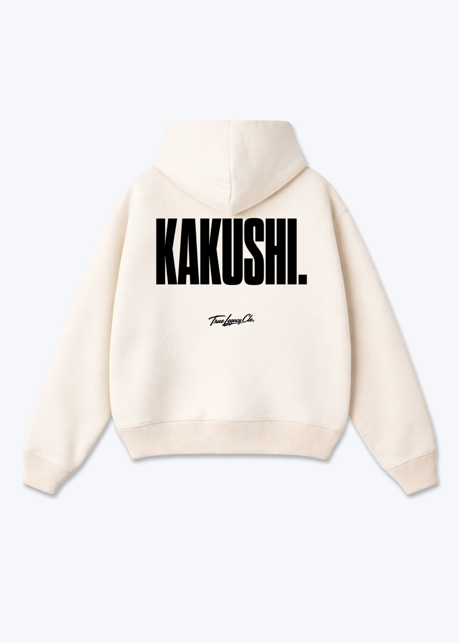 KAKUSHI - Oversized Hoodie - Beige Back (Designed)