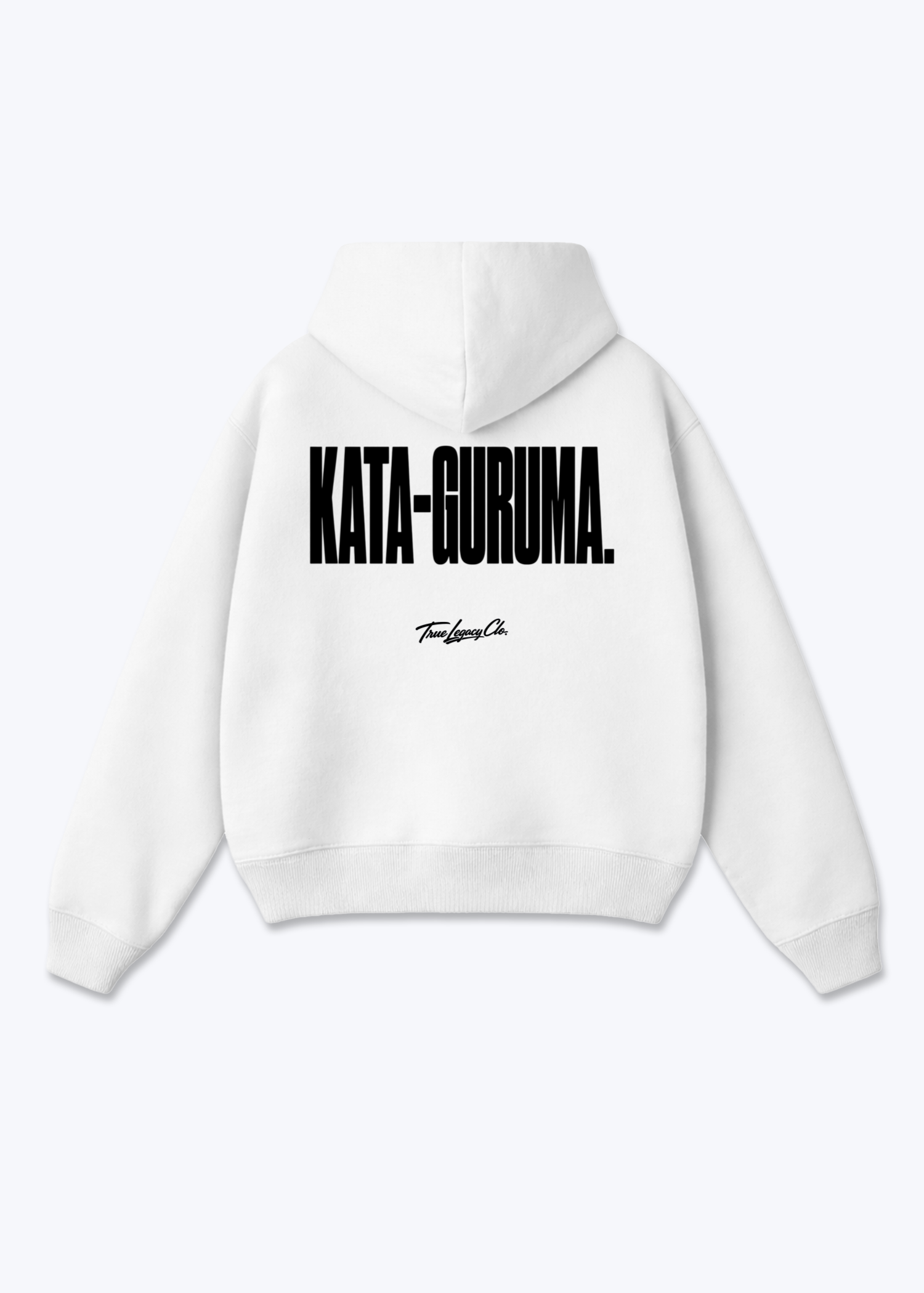 KATA GURUMA - Oversized Hoodie - White Back (Designed)