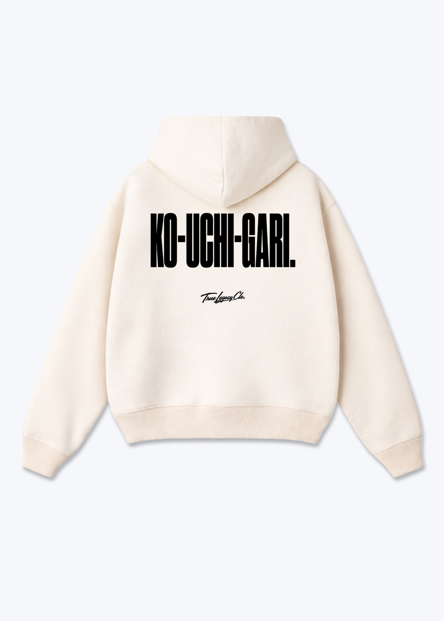KO-UCHI-GARI - Oversized Hoodie - Beige Back (Designed)