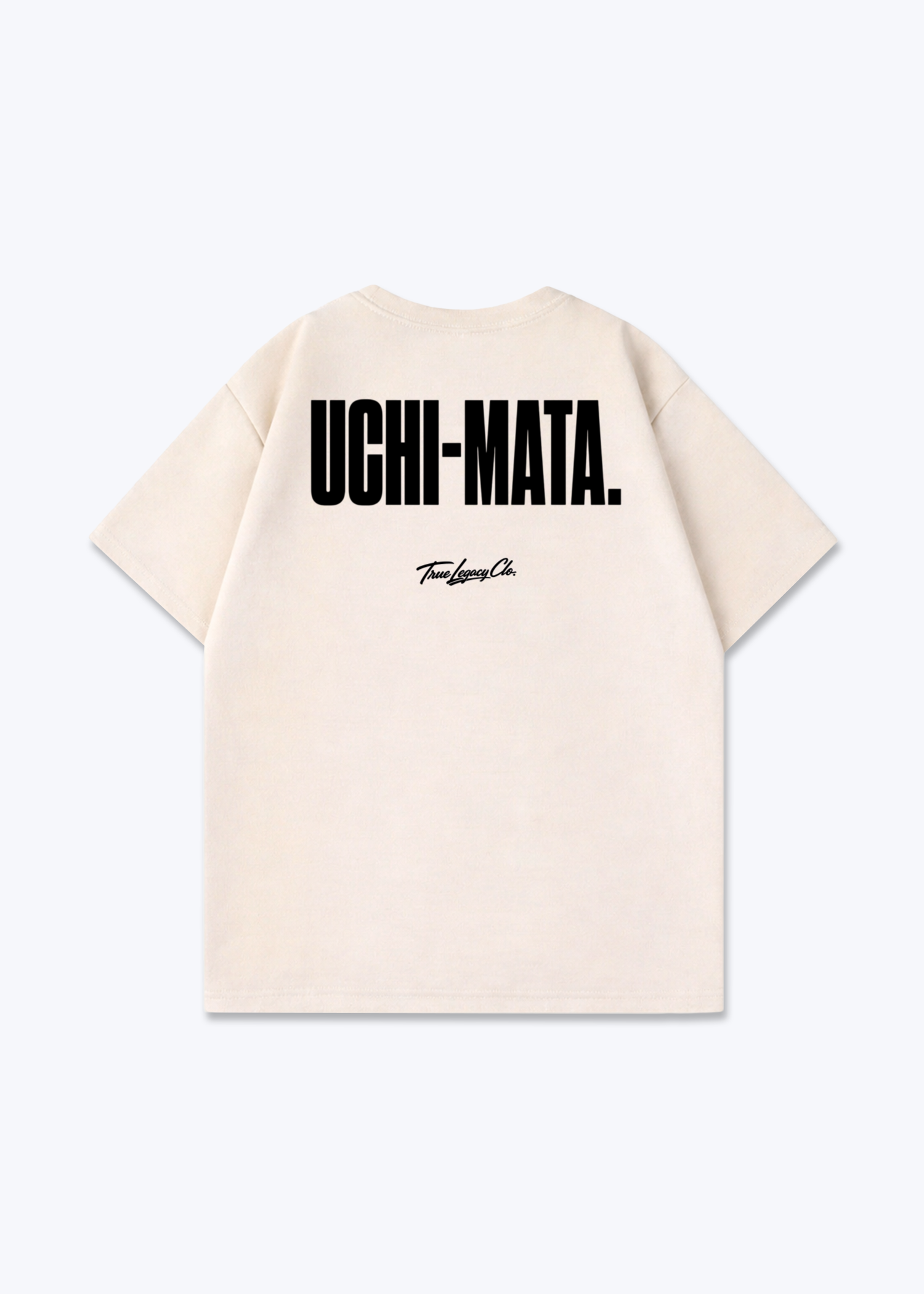 UCHI-MATA - Oversized Shirt - Beige Back (Designed)
