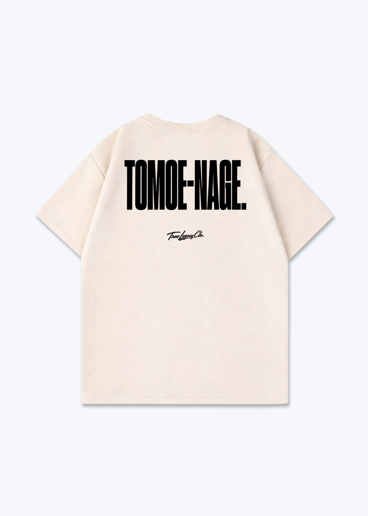 TOMOE NAGE - Oversized Shirt - Beige Back (Designed)