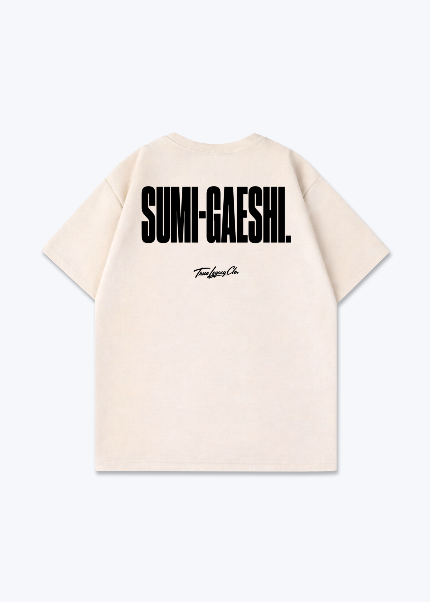 SUMI-GAESHI - Oversized Shirt - Beige Back (Designed)