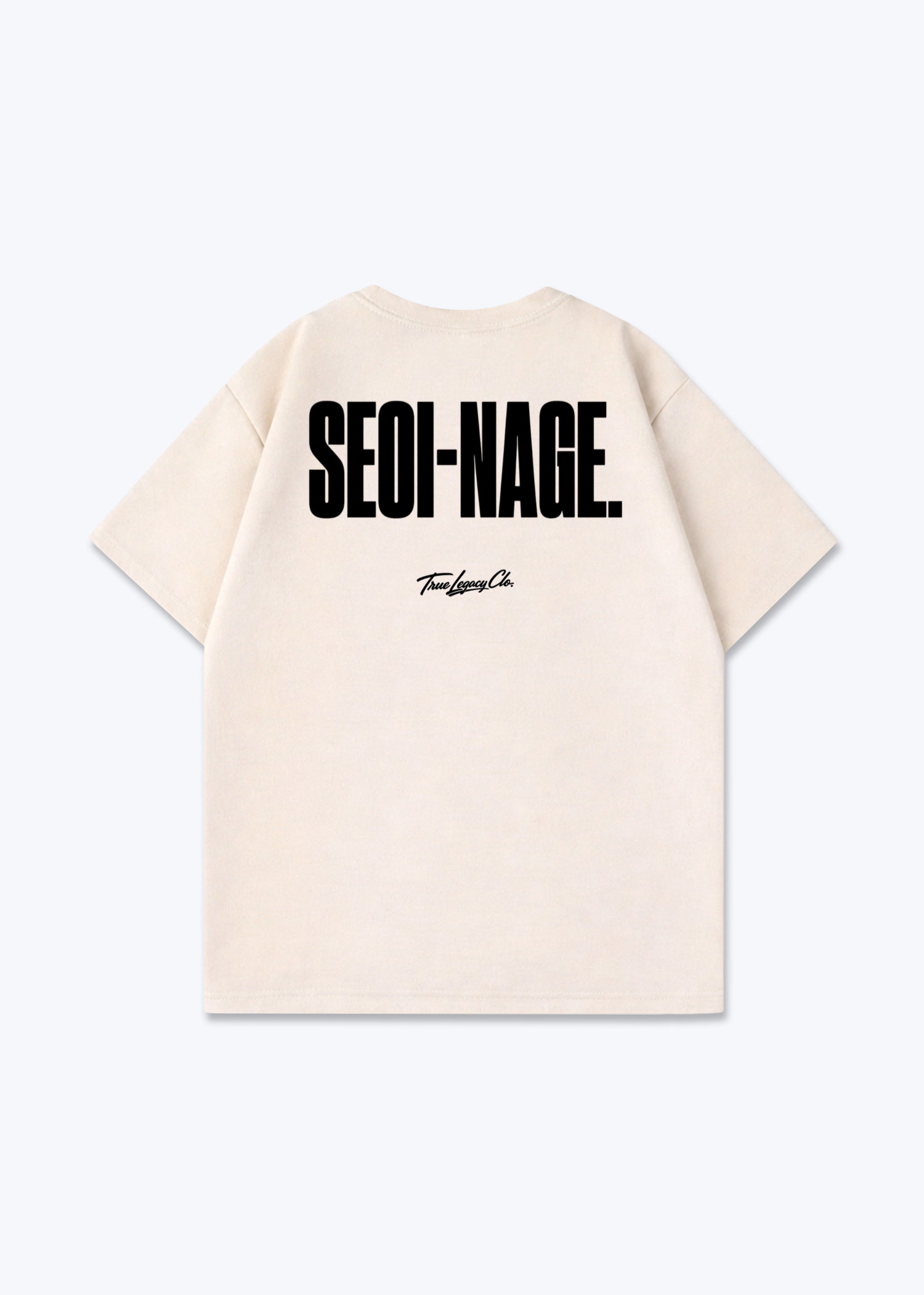 SEOI-NAGE - Oversized Shirt - Beige Back (Designed)