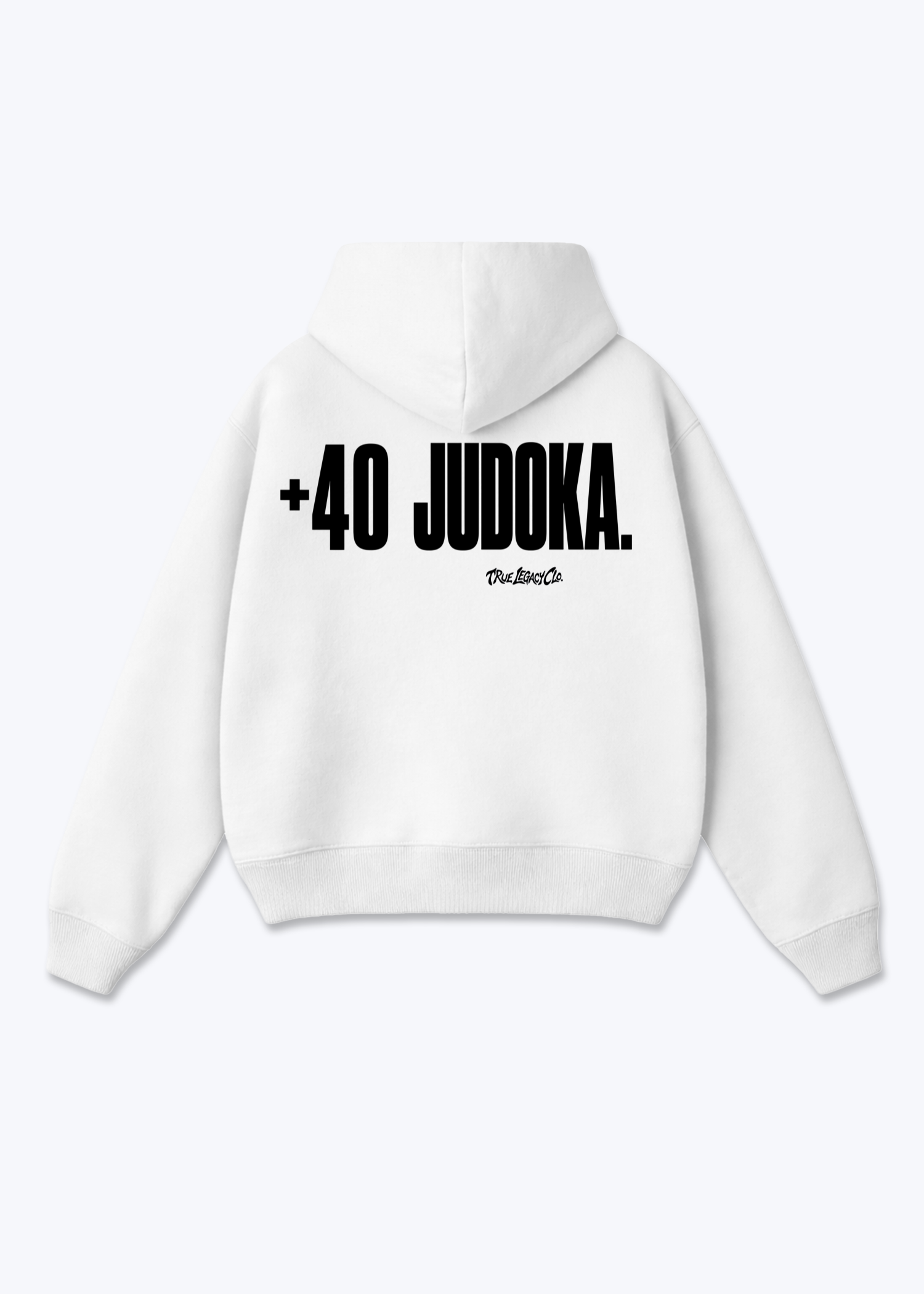 '+40 JUDOKA (RO) - Oversized Hoodie - White Back (Designed)
