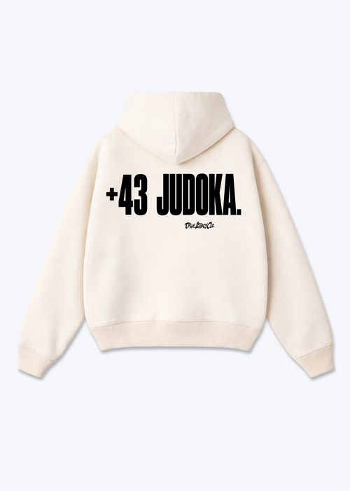 '+43 JUDOKA (AT) - Oversized Hoodie - Beige Back (Designed)
