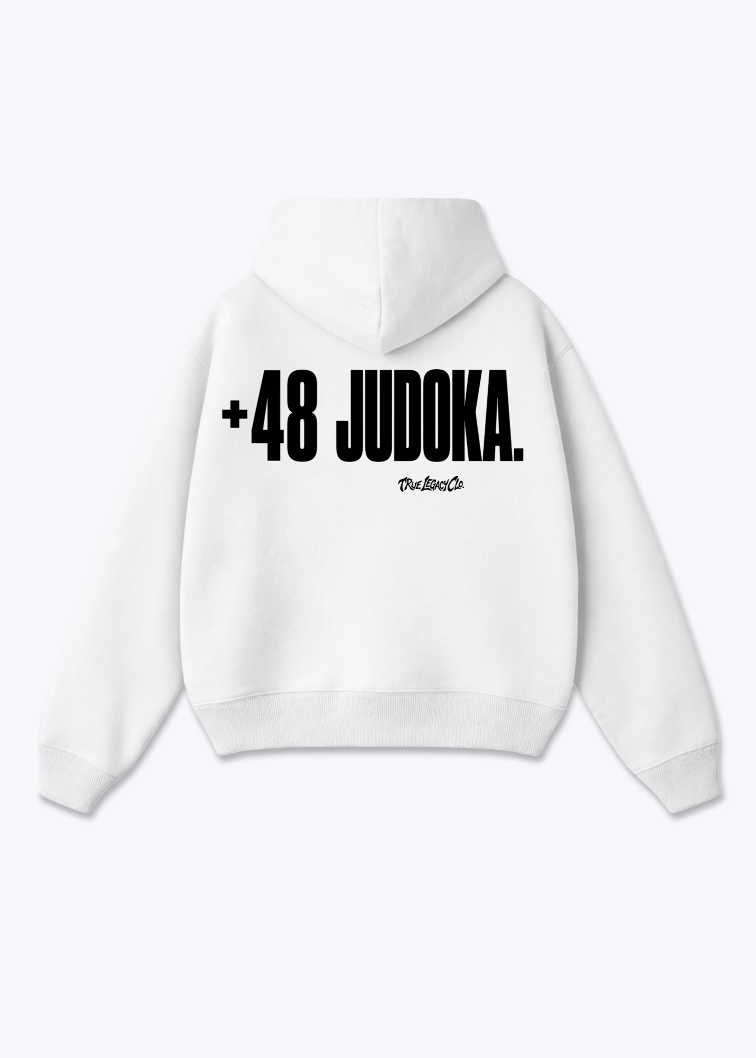 '+48 JUDOKA (PL) - Oversized Hoodie - White Back (Designed)