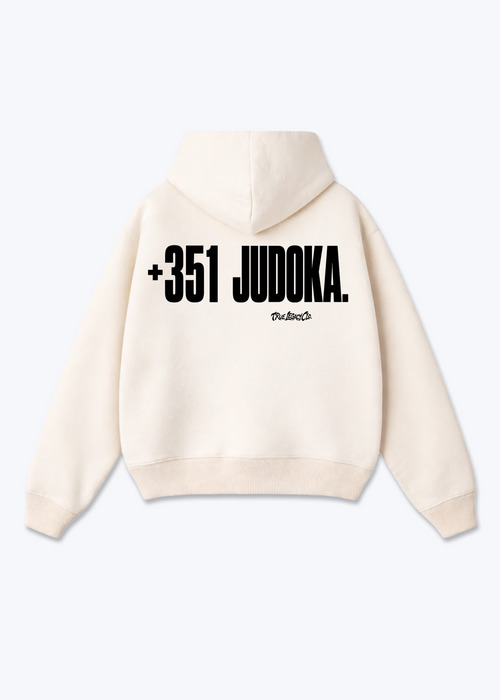 '+351 JUDOKA (PT) - Oversized Hoodie - Beige Back (Designed)