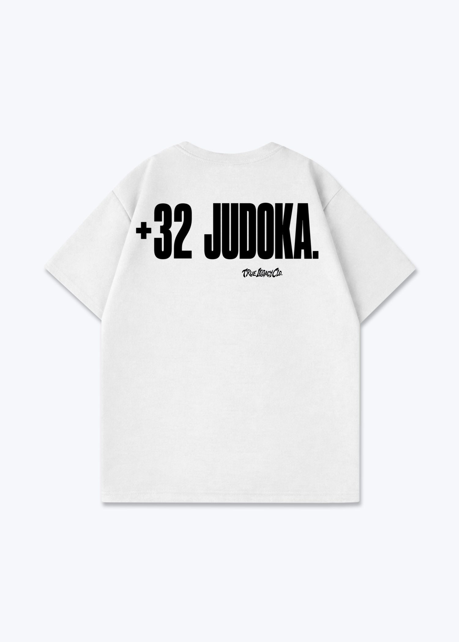 '+32 JUDOKA (BE) - Oversized Shirt - White Back (Designed)