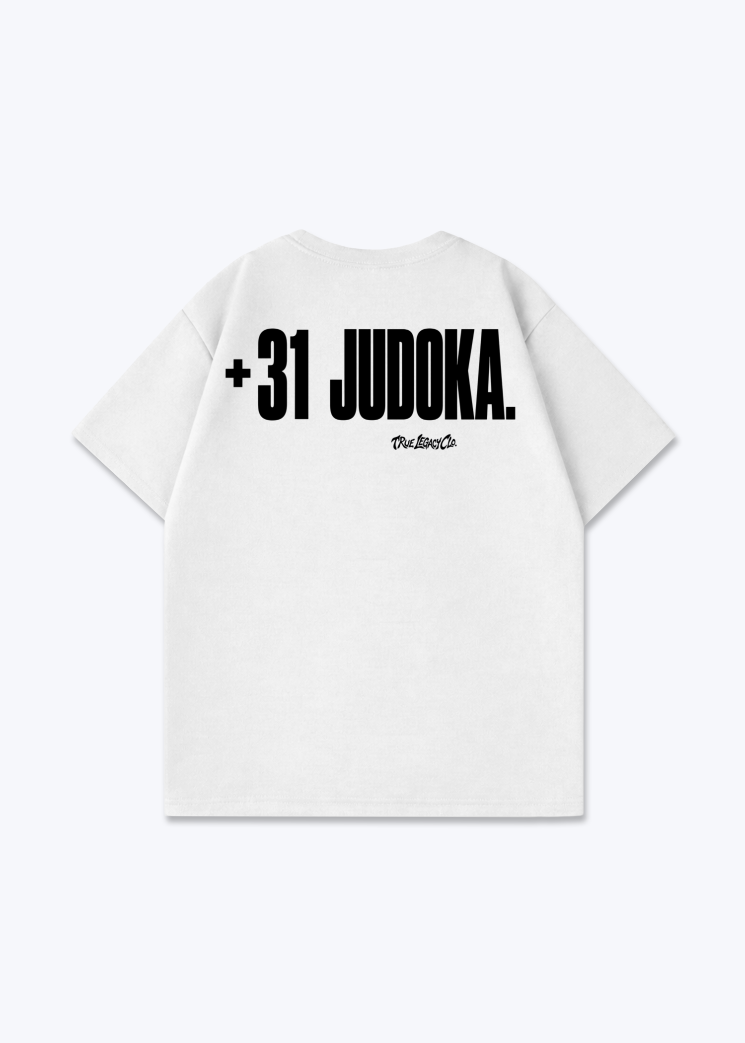 '+31 JUDOKA (NL) - Oversized Shirt - White Back (Designed)