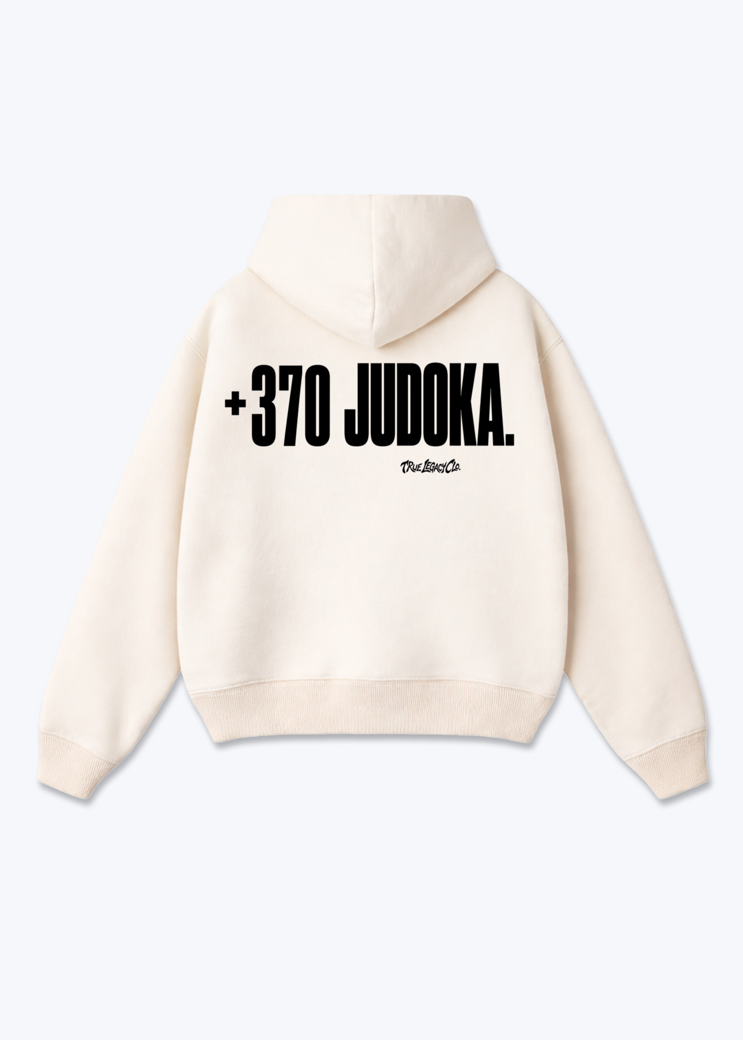 +370 JUDOKA (LT) - Oversized Hoodie - Beige Back (Designed)
