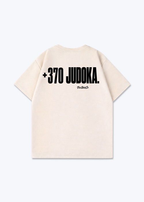 +370 JUDOKA (LT) - Oversized Shirt - Beige Back (Designed)