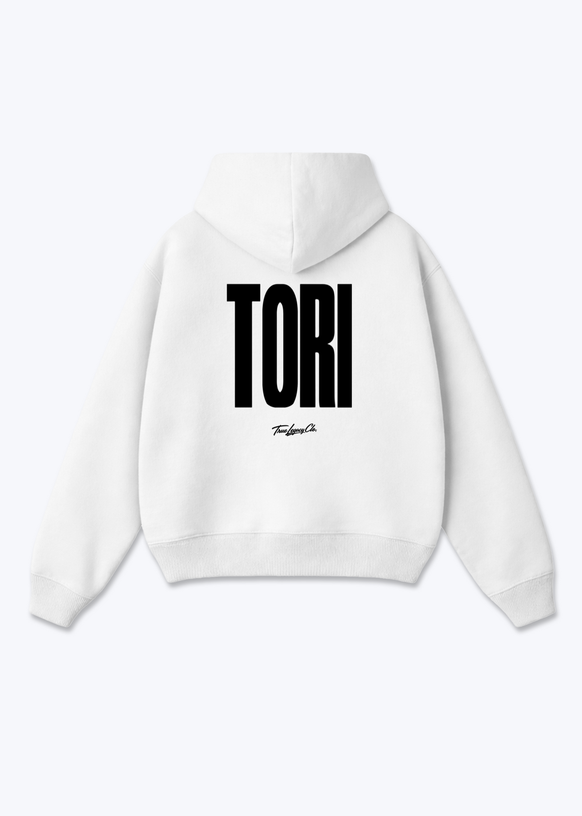 TORI - Oversized Hoodie - White Back (Designed)