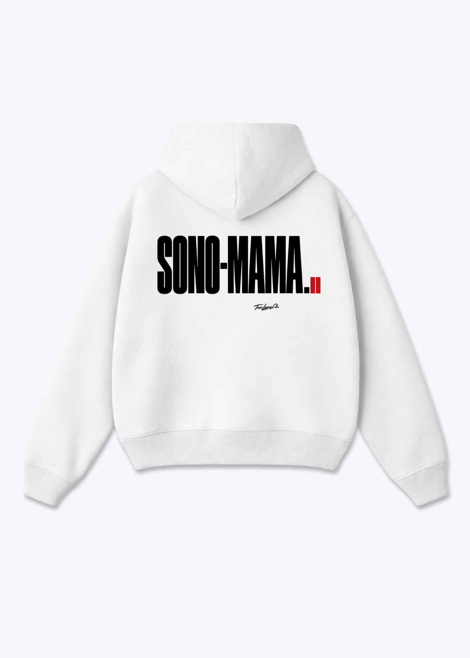 SONO-MAMA - Oversized Hoodie - White Back (Designed)