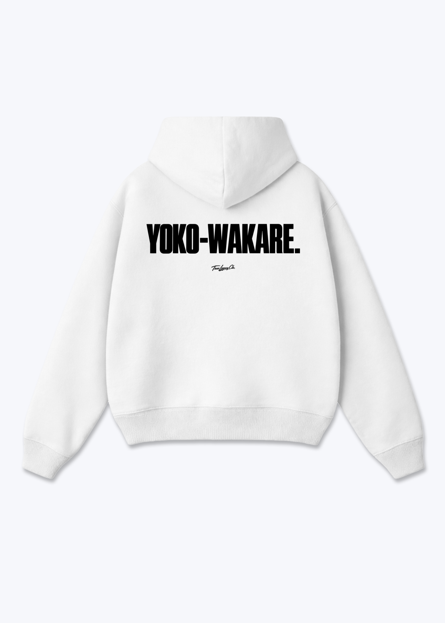 YOKO-WAKARE - Oversized Hoodie - White Back (Designed)