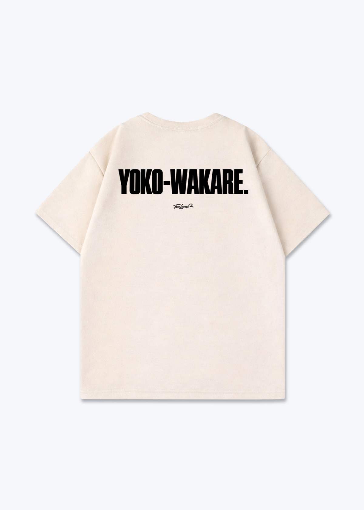 YOKO-WAKARE - Oversized Shirt - Beige Back (Designed)