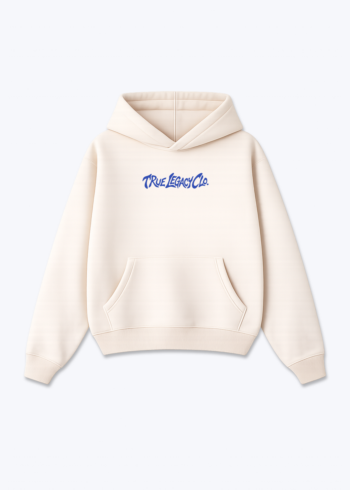 TRUE LEGACY CLO. - Oversized Hoodie - Beige Front (Designed)