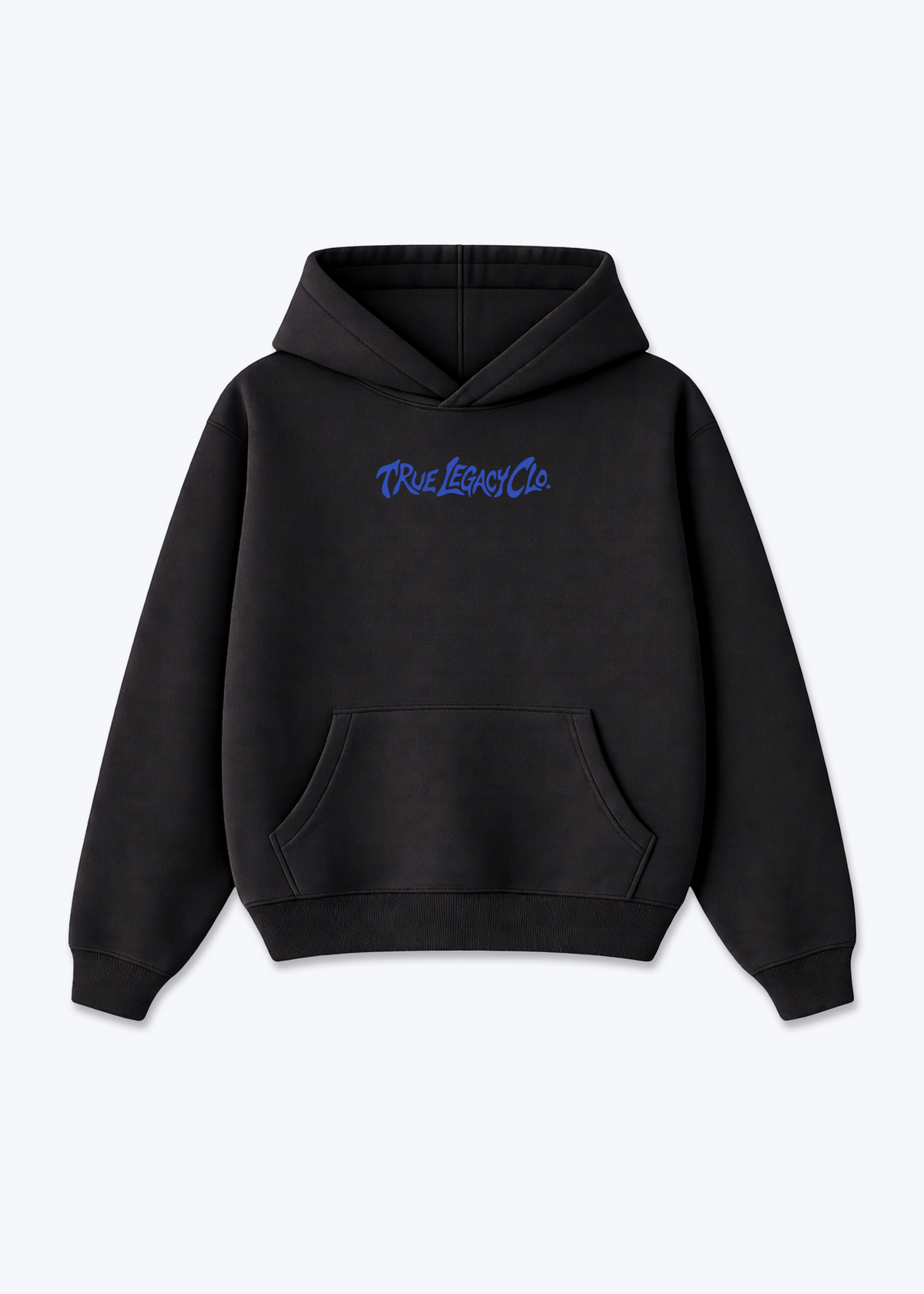 TRUE LEGACY CLO. - Oversized Hoodie - Black Front (Designed)