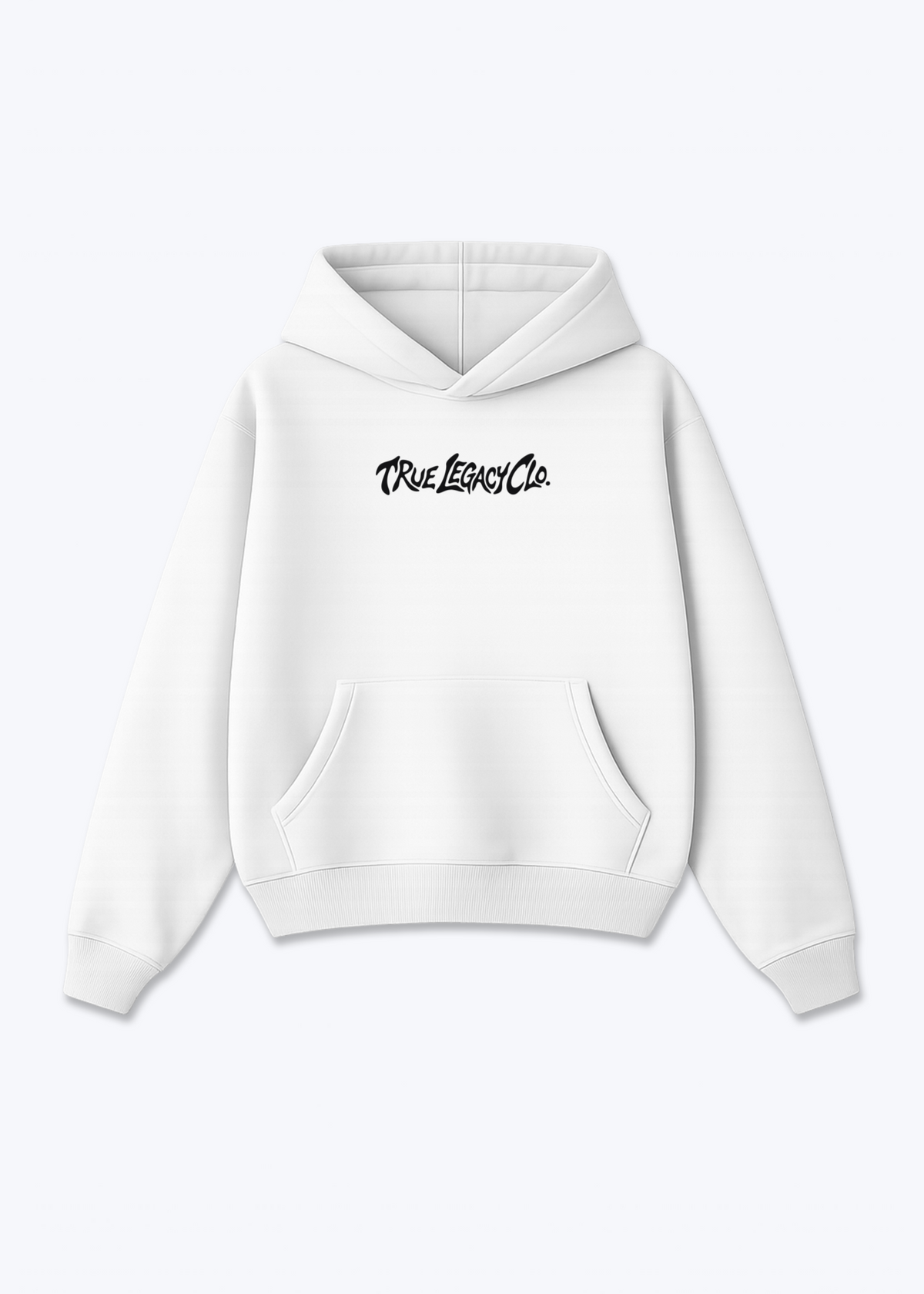 TRUE LEGACY CLO. - Oversized Hoodie - White Front (Designed)