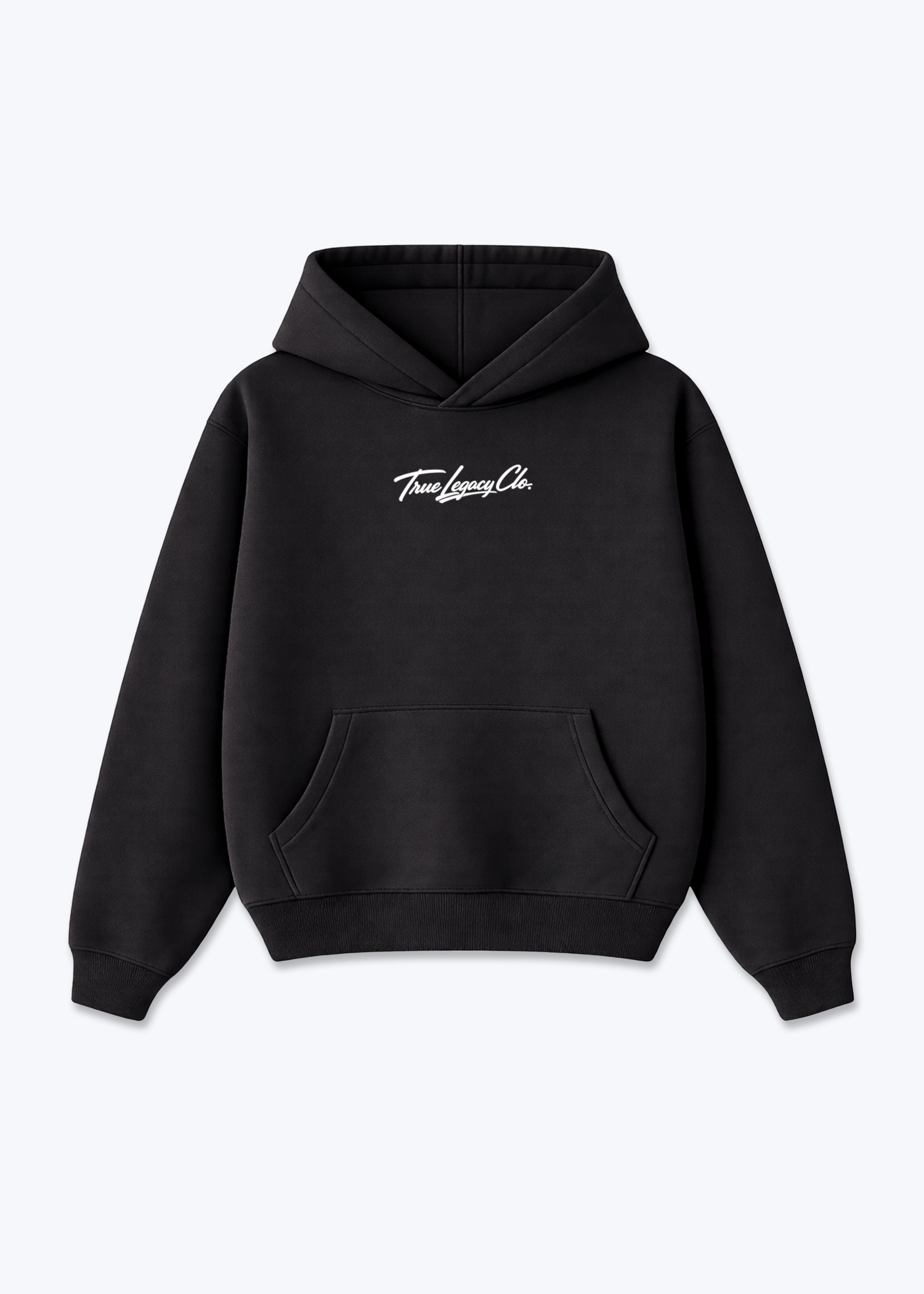 TRUE LEGACY CLO. (ORIGINAL) - Oversized Hoodie - Black Front (Designed)