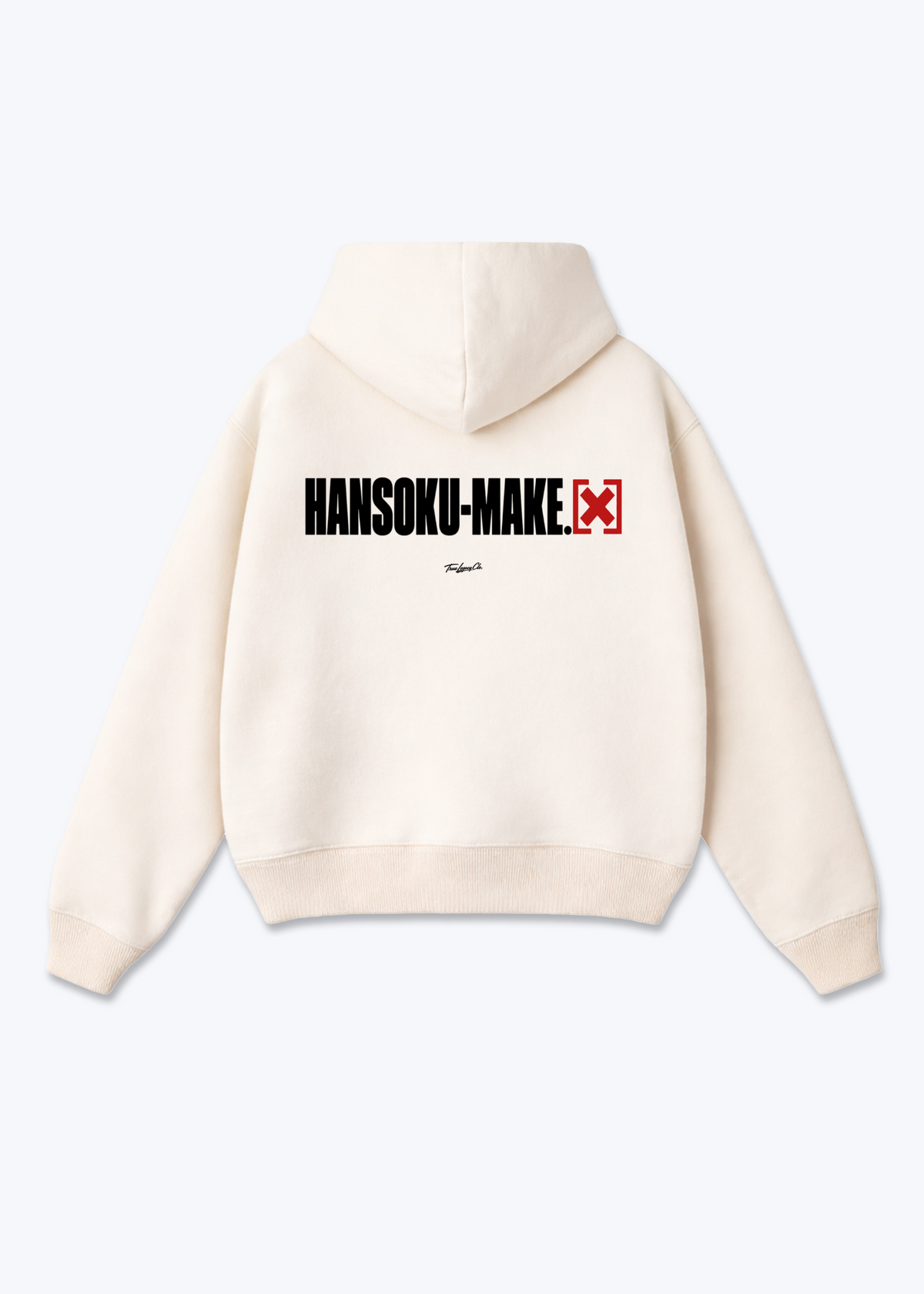 HANSOKU-MAKE - Oversized Hoodie - Beige Back (Designed)