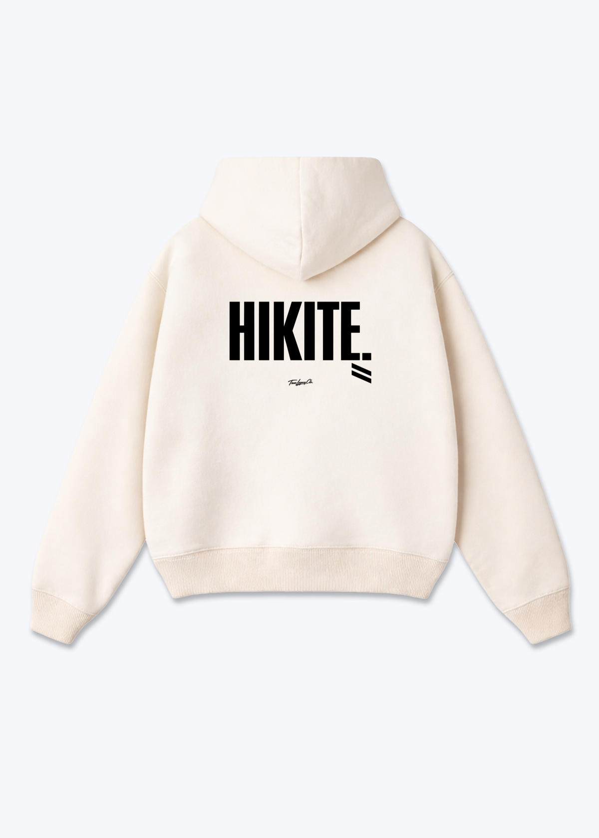 HIKITE - Oversized Hoodie - Beige Back (Designed)