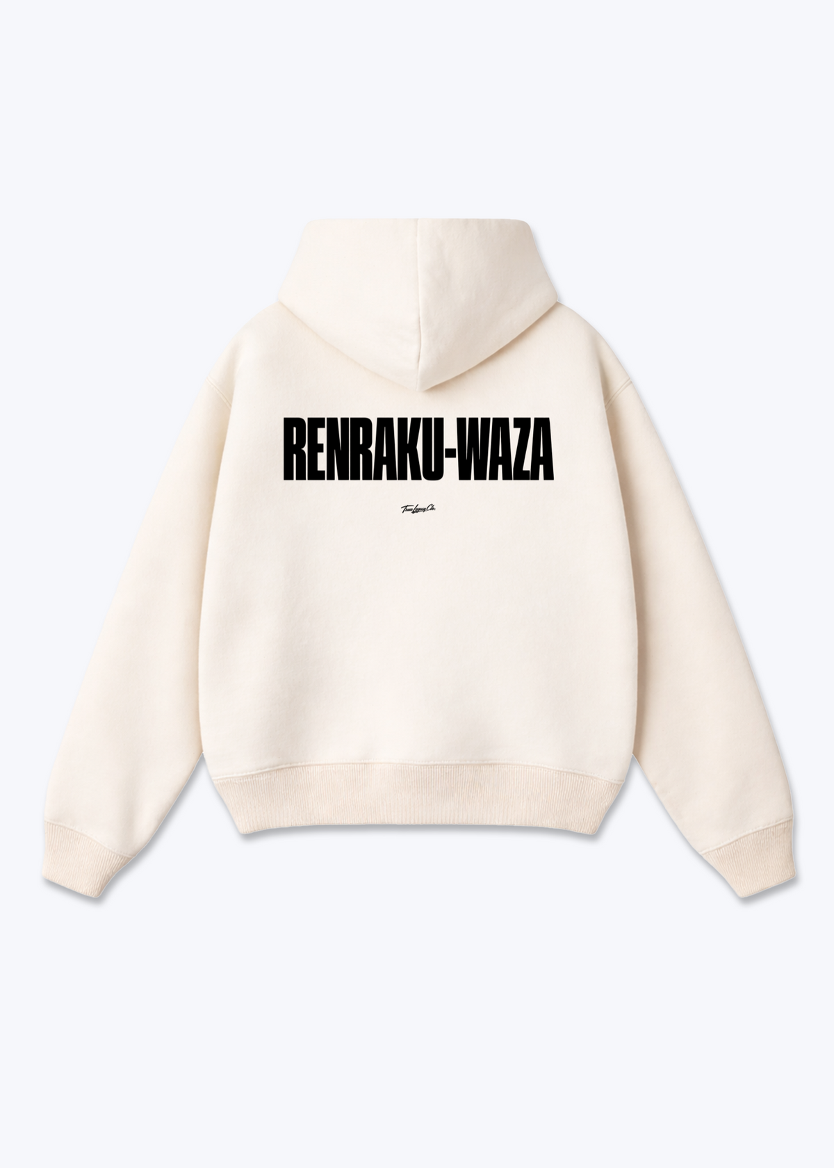RENRAKU-WAZA - Oversized Hoodie - Beige Back (Designed)