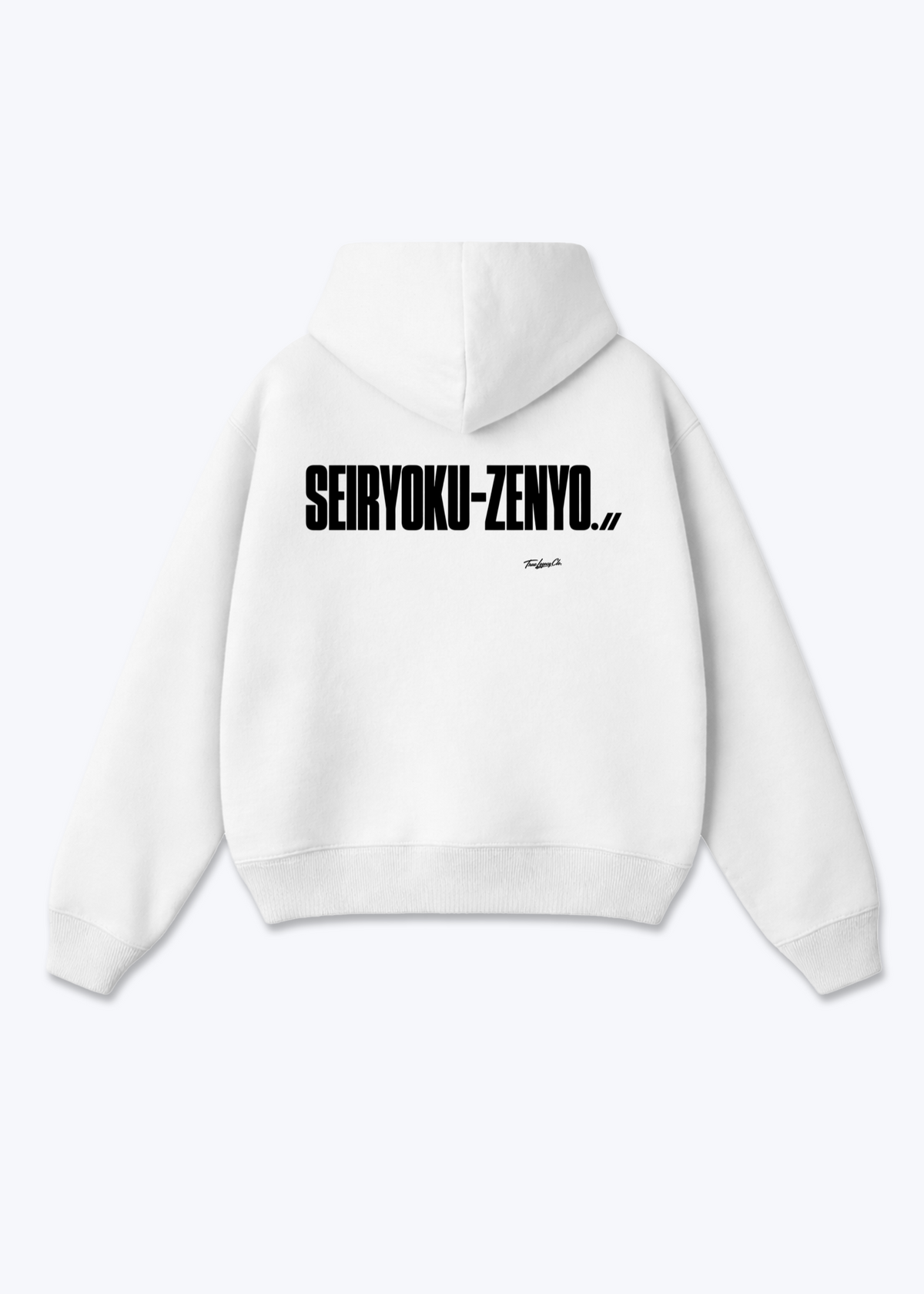 SEIRYOKU-ZENYO - Oversized Hoodie - White Back (Designed)
