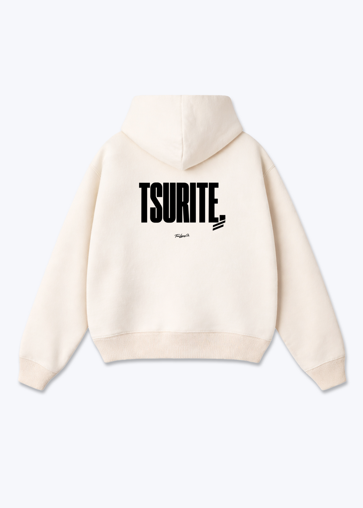 TSURITE - Oversized Hoodie - Beige Back (Designed)