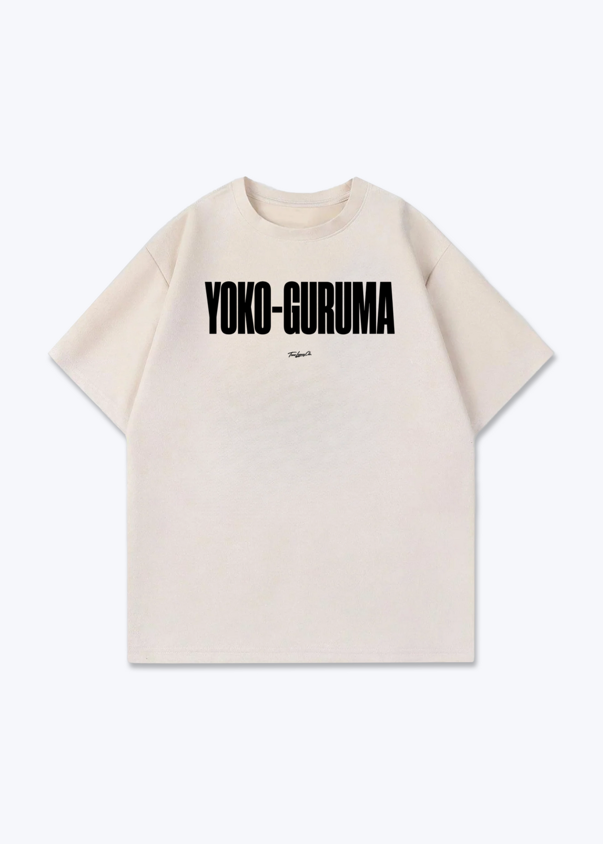 YOKO-GURUMA - Oversized Shirt - Beige Front (Designed)