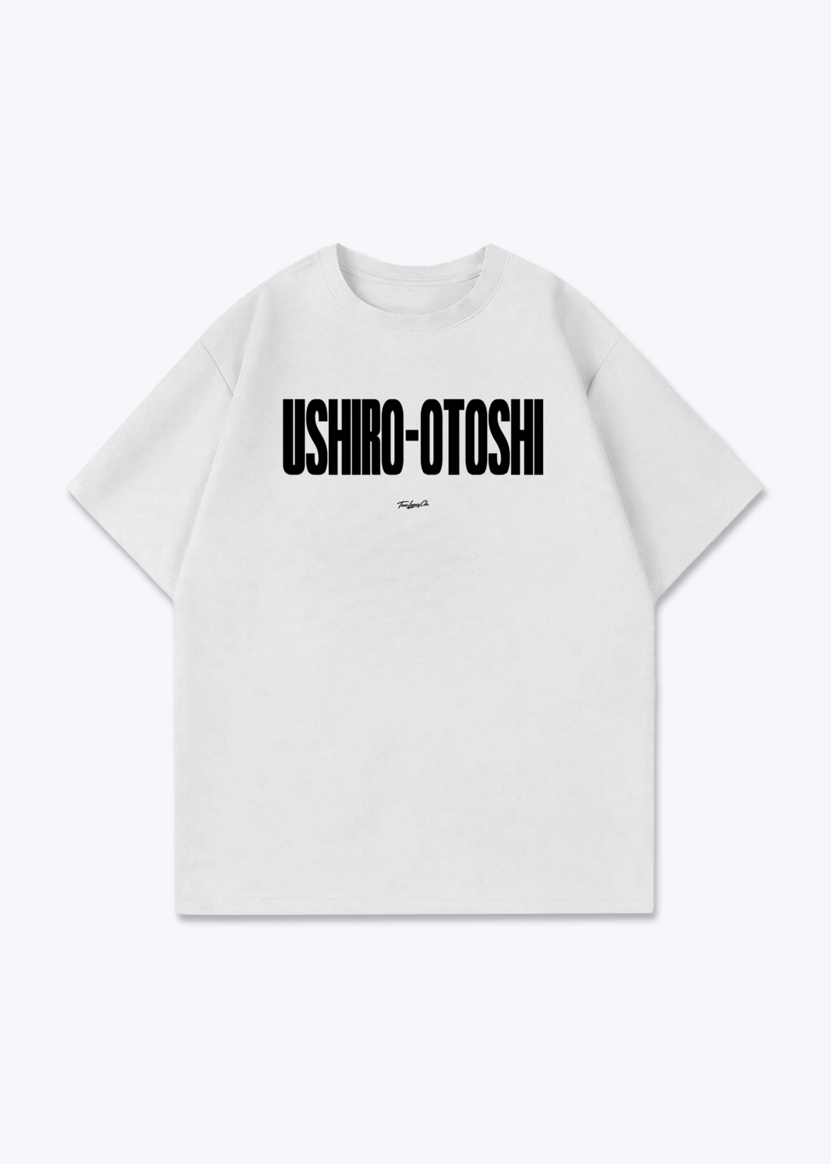 USHIRO-OTOSHI - Oversized Shirt - White Front (Designed)