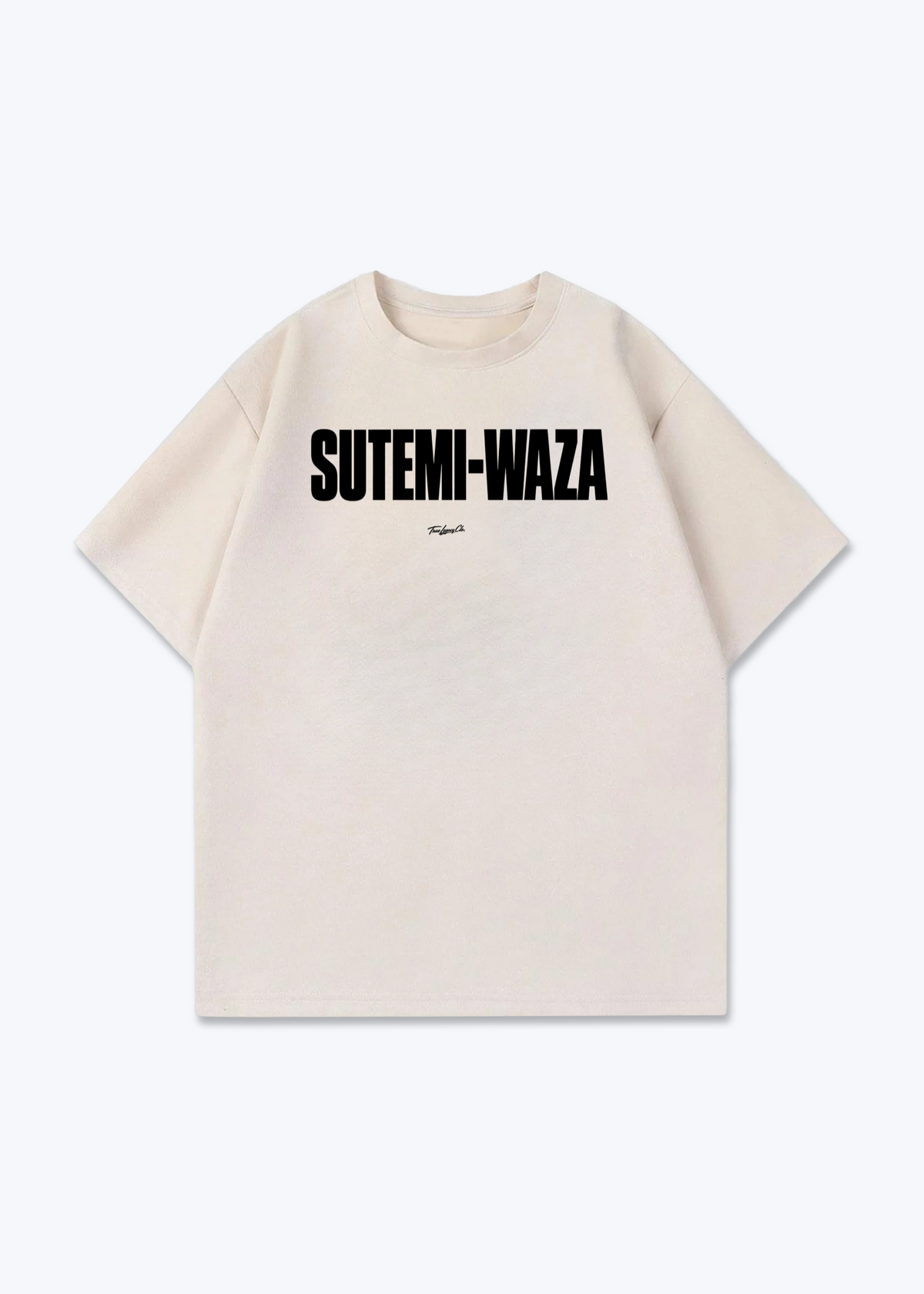 SUTEMI-WAZA - Oversized Shirt - Beige Front (Designed)