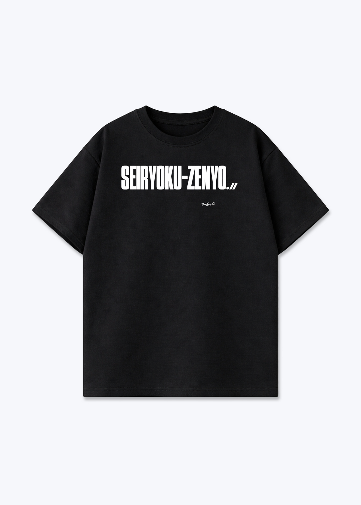 SEIRYOKU-ZENYO - Oversized Shirt - Black Front (Designed)