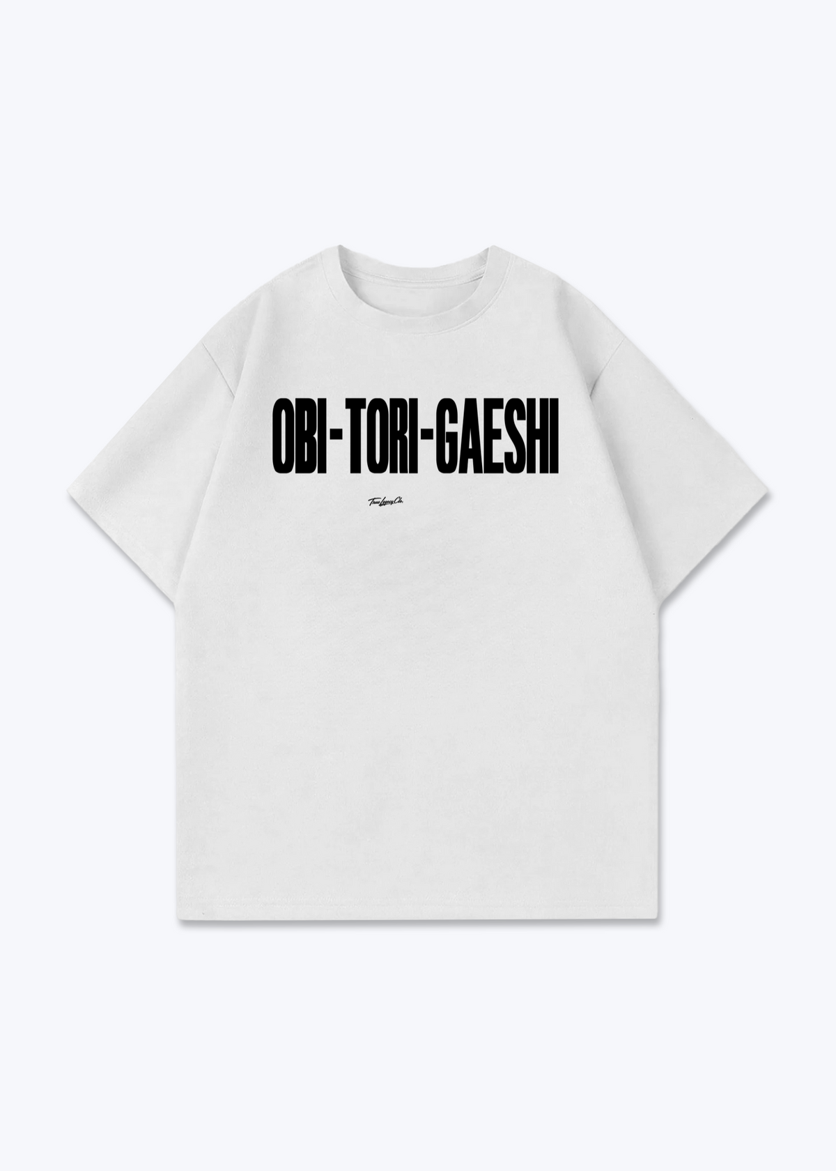 OBI-TORI-GAESHI - Oversized Shirt - White Front (Designed)