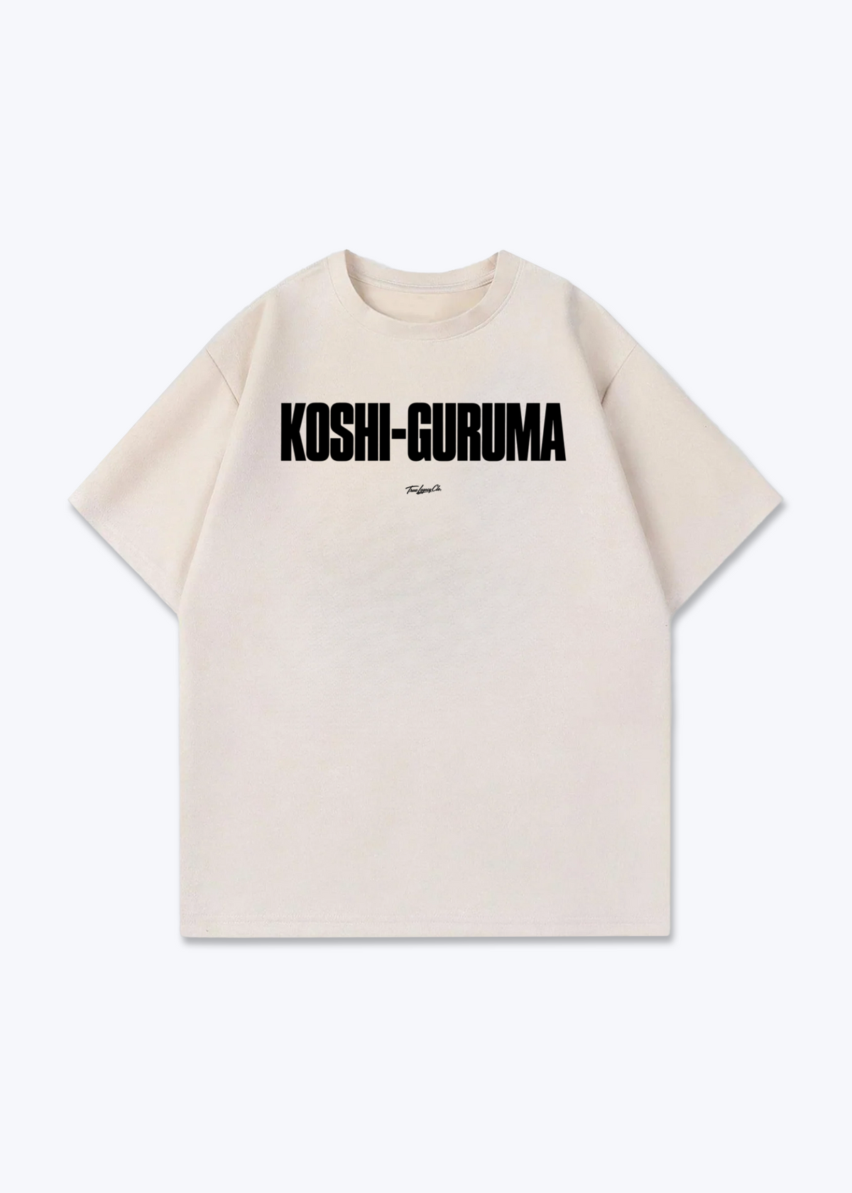KOSHI-GURUMA - Oversized Shirt - Beige Front (Designed)