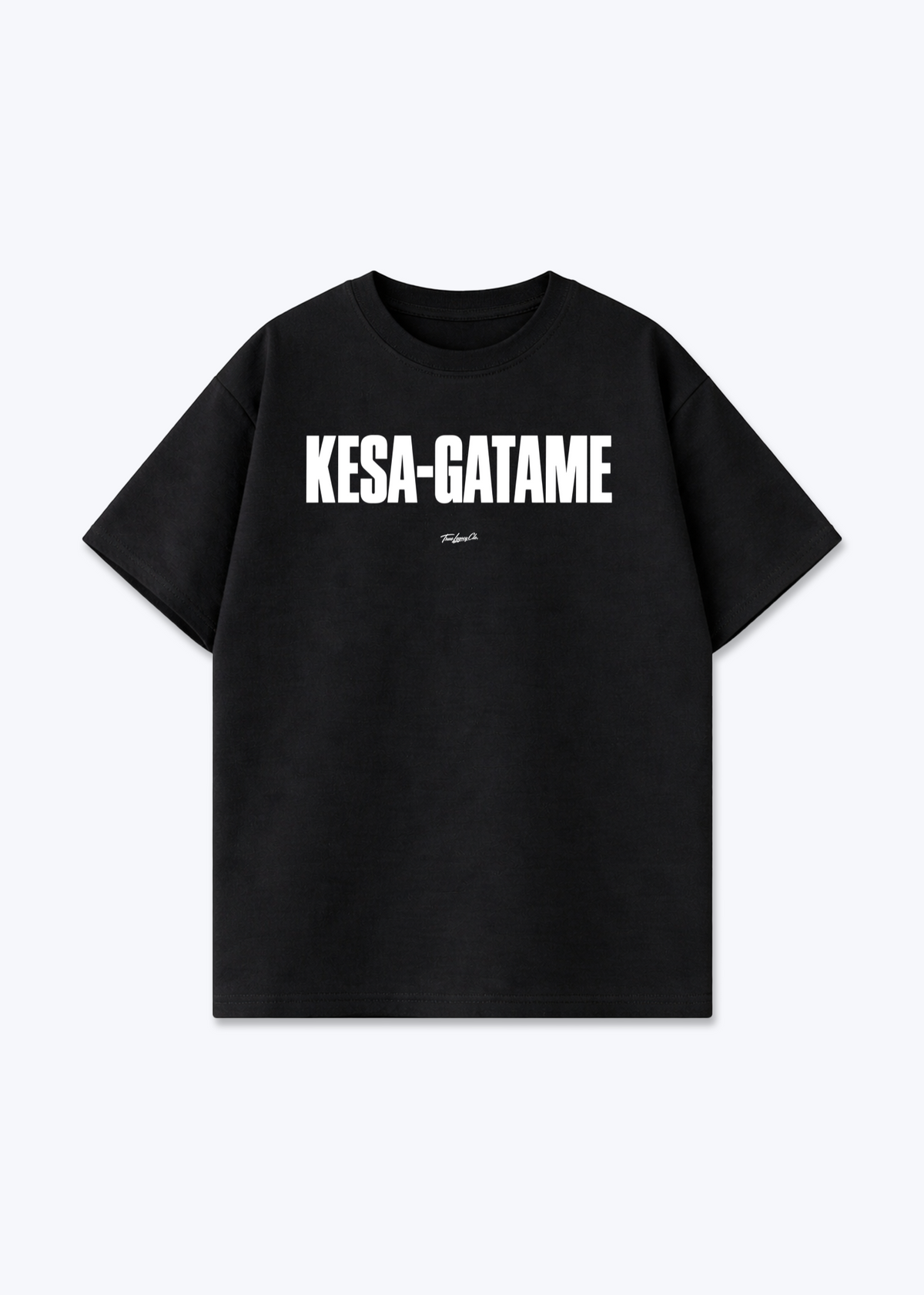 KESA-GATAME - Oversized Shirt - Black Front (Designed)