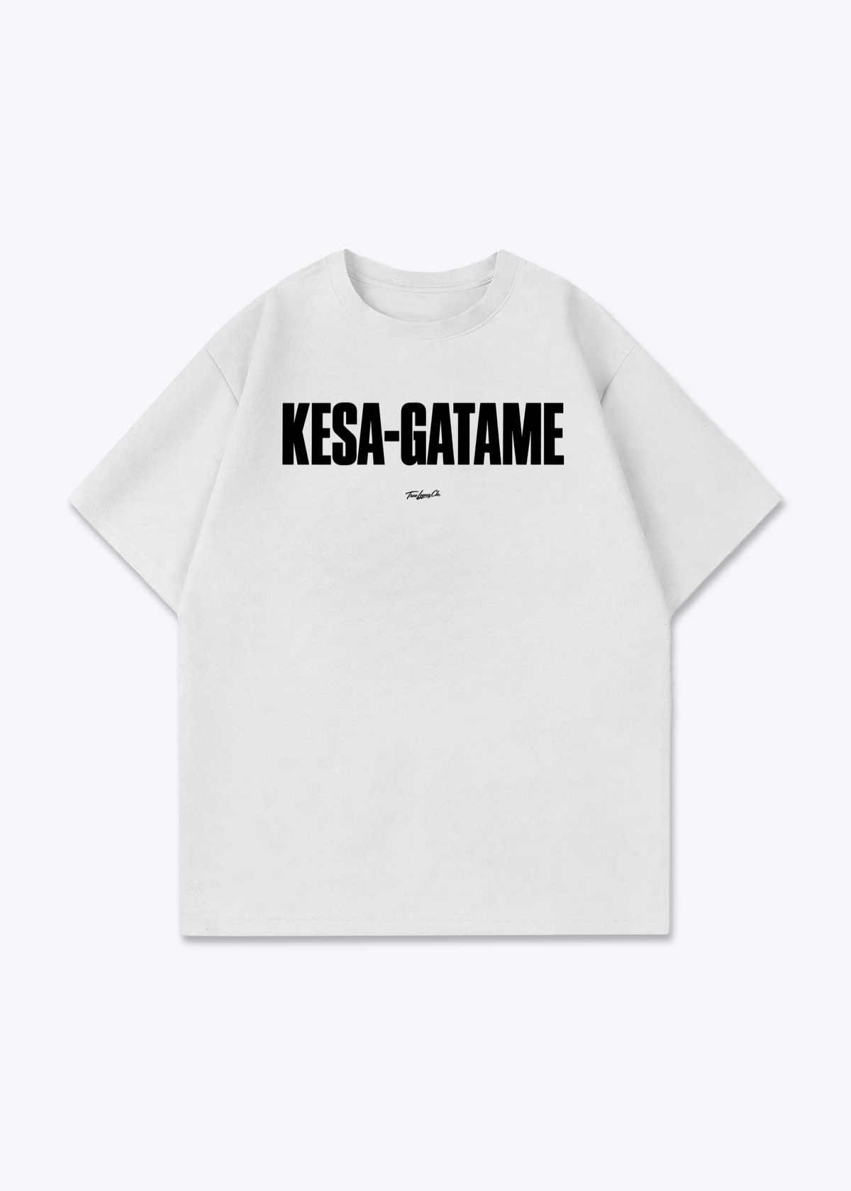 KESA-GATAME - Oversized Shirt - White Front (Designed)