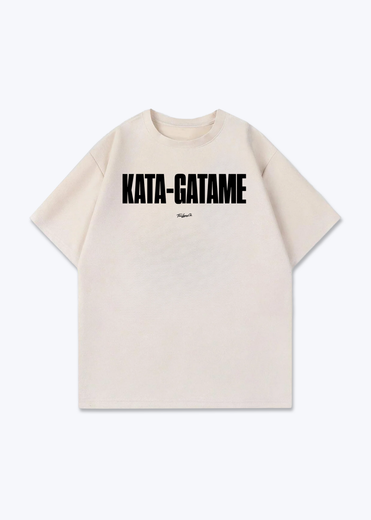 KATA-GATAME - Oversized Shirt - Beige Front (Designed)