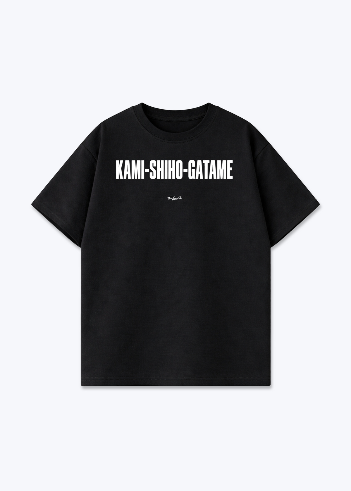 KAMI-SHIHO-GATAME - Oversized Shirt - Black Front (Designed)