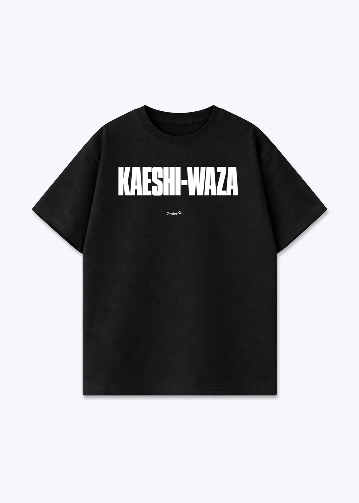 KAESHI-WAZA - Oversized Shirt - Black Front (Designed)