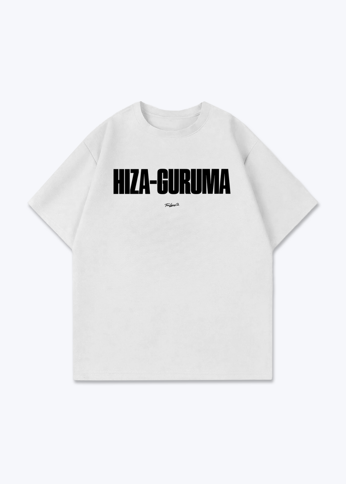 HIZA-GURUMA - Oversized Shirt - White Front (Designed)
