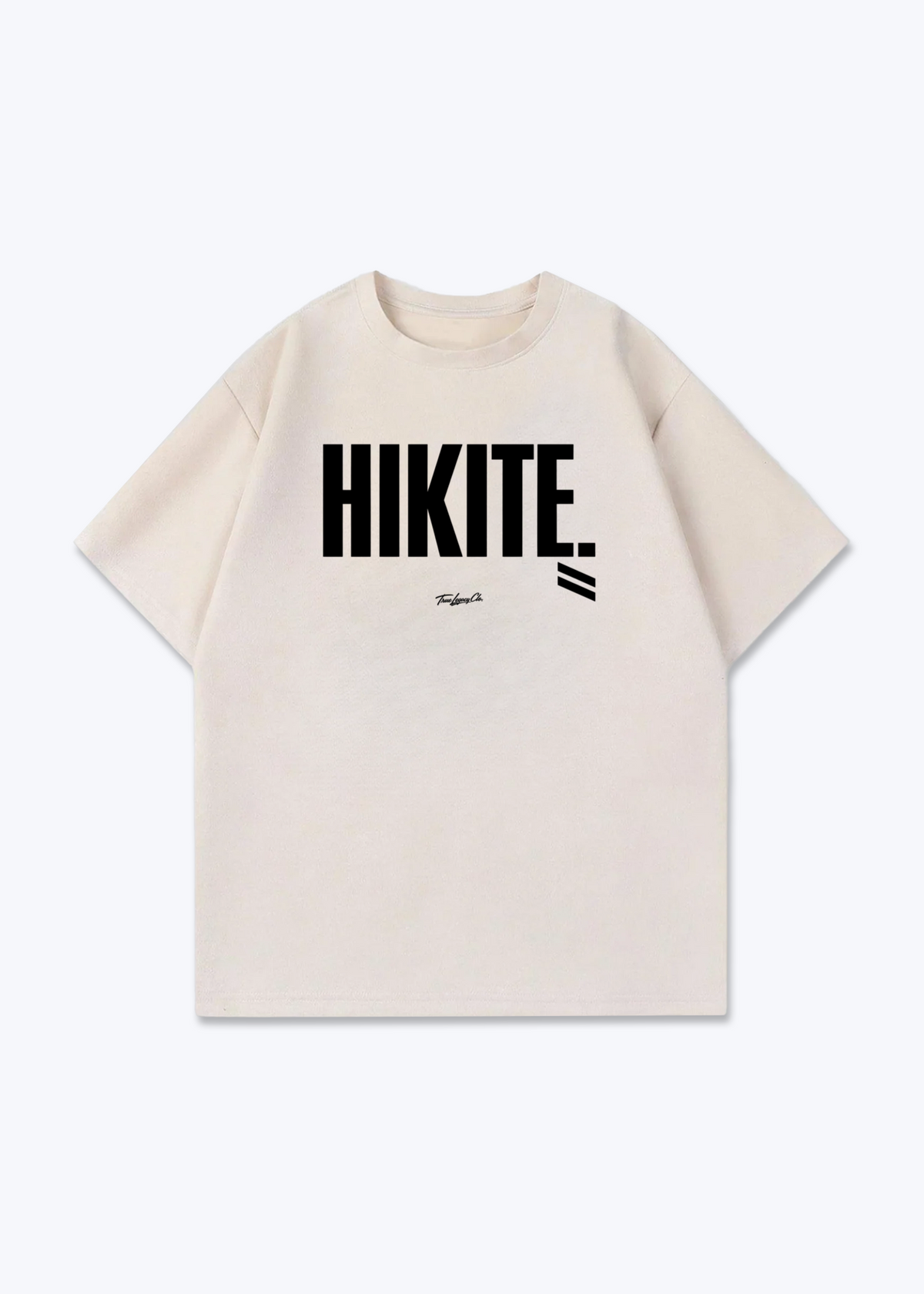HIKITE - Oversized Shirt - Beige Front (Designed)