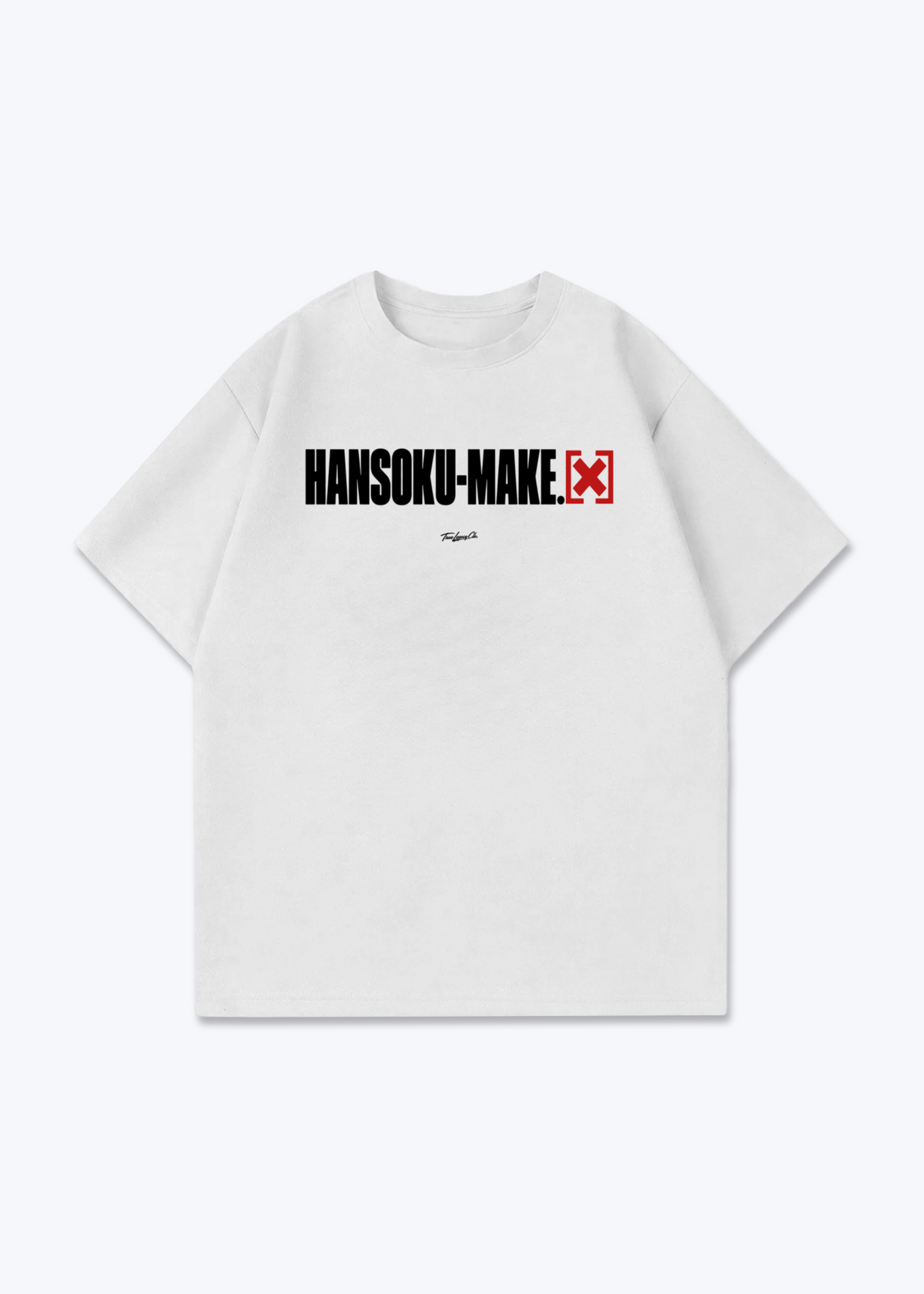 HANSOKU-MAKE - Oversized Shirt - White Front (Designed)