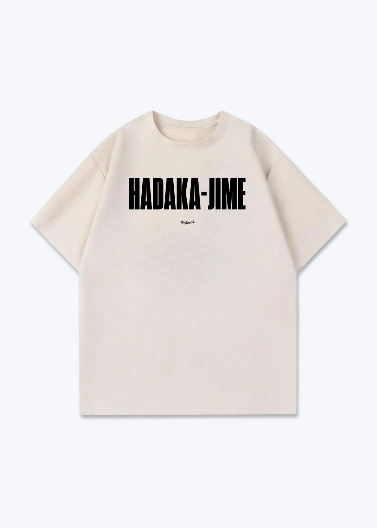 HADAKA-JIME - Oversized Shirt - Beige Front (Designed)