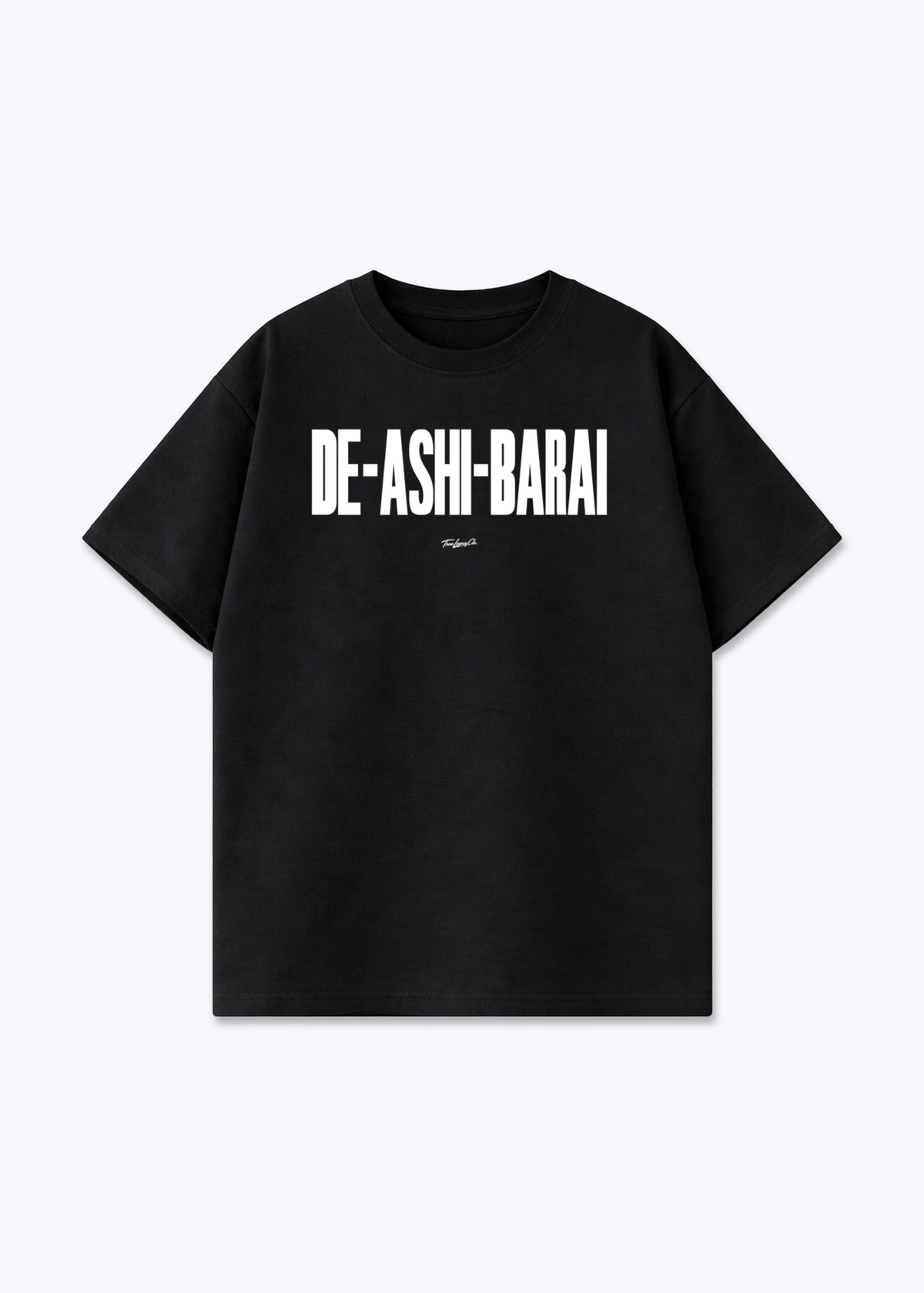 DE-ASHI-BARAI - Oversized Shirt - Black Front (Designed)