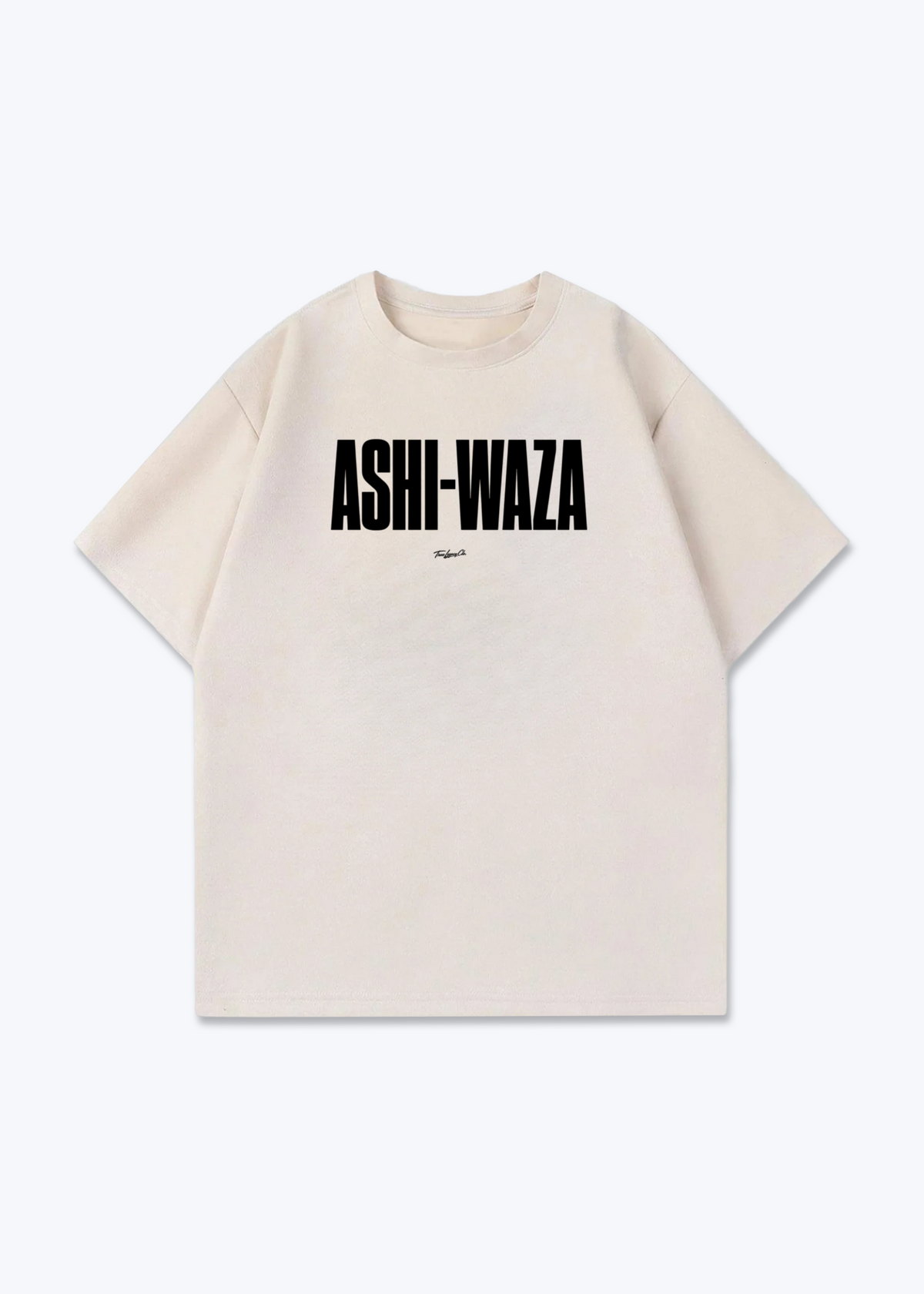 ASHI-WAZA - Oversized Shirt - Beige Front (Designed)