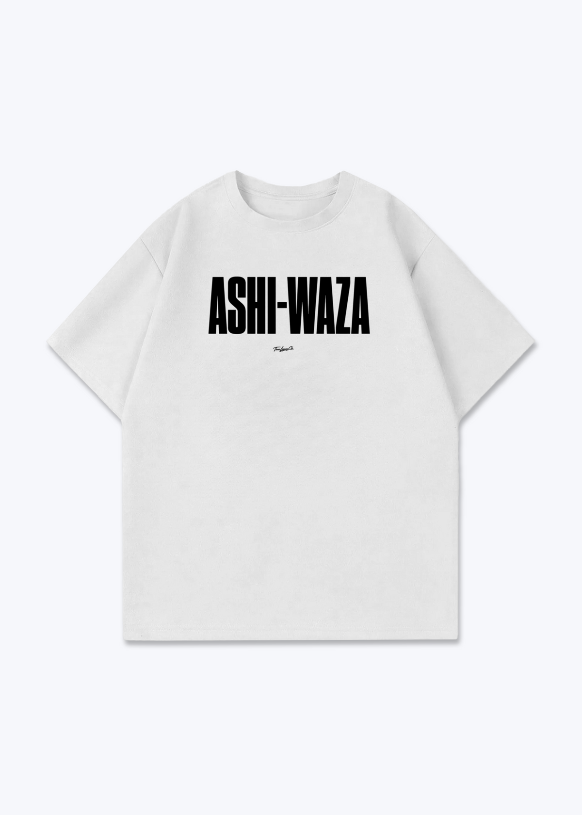 ASHI-WAZA - Oversized Shirt - White Front (Designed)