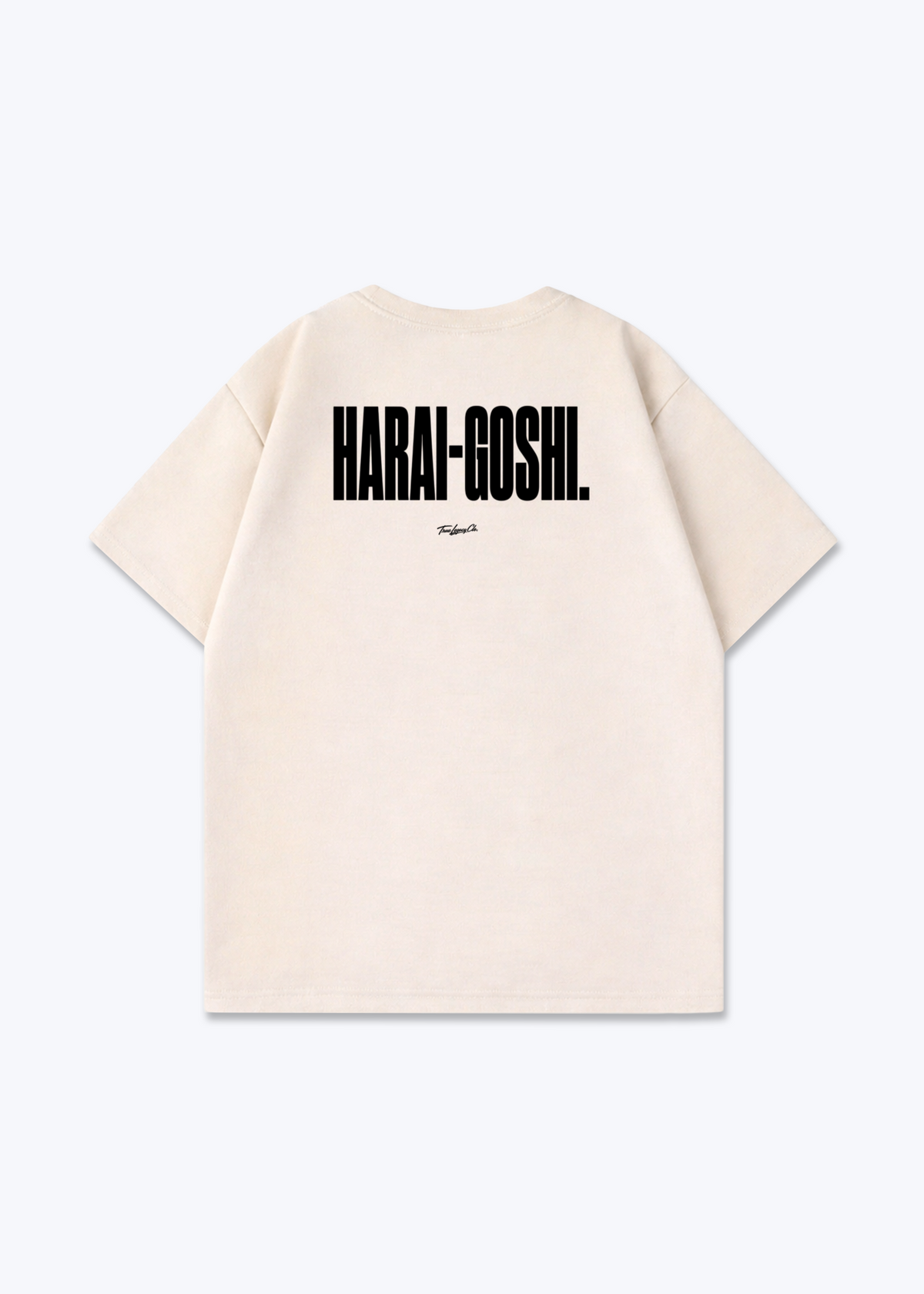 HARAI-GOSHI - Oversized Shirt - Beige Back (Designed)