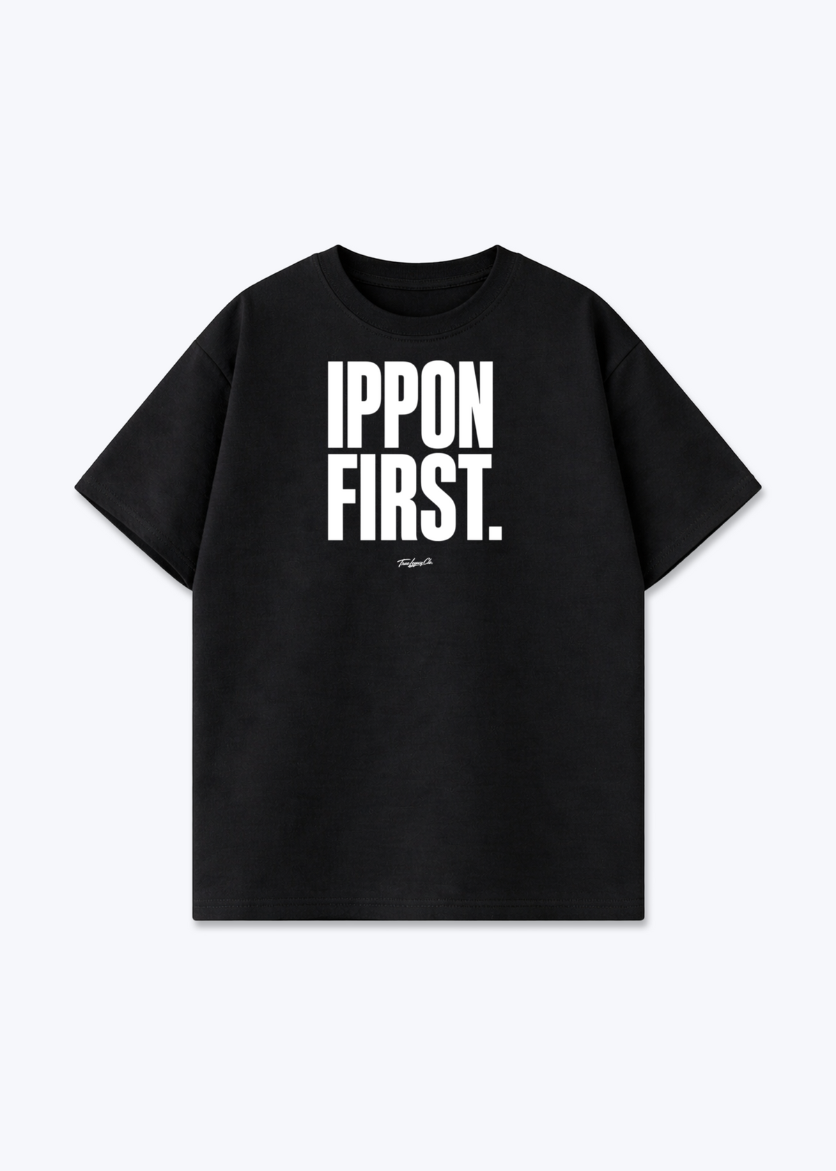 IPPON FIRST - Oversized Shirt - Black Front (Designed)